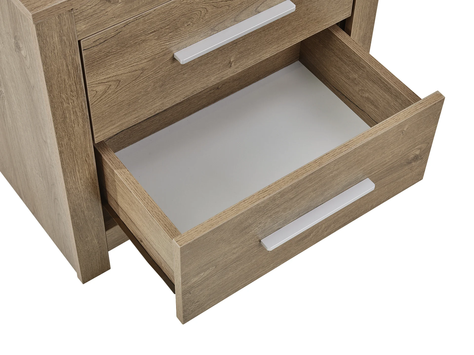 Vicente Wooden Bedside Table - Oak - Image 5