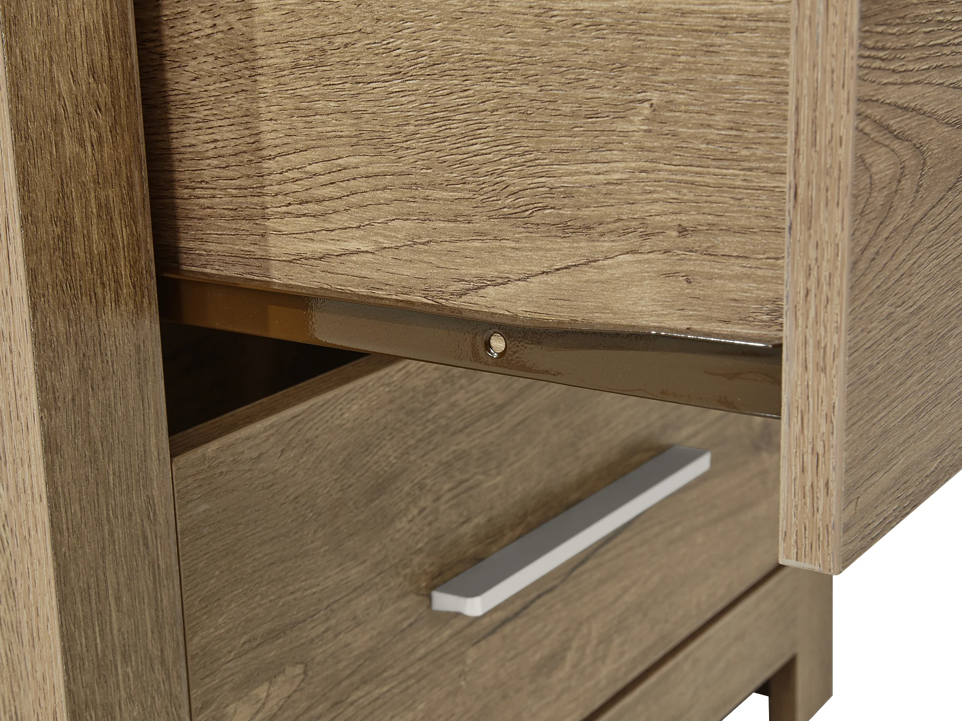 Vicente Wooden Bedside Table - Oak - Image 6