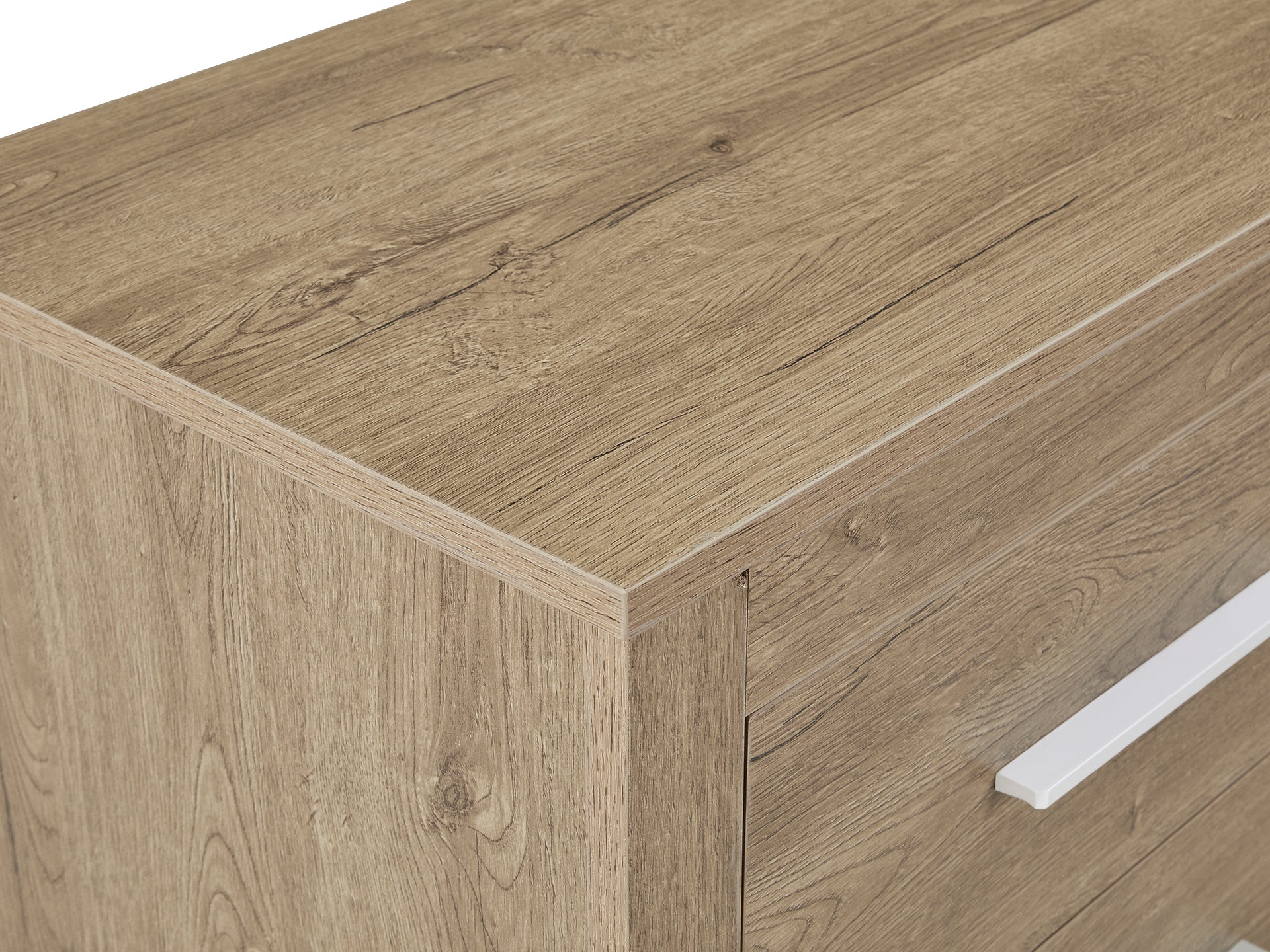 Vicente Wooden Bedside Table - Oak - Image 7
