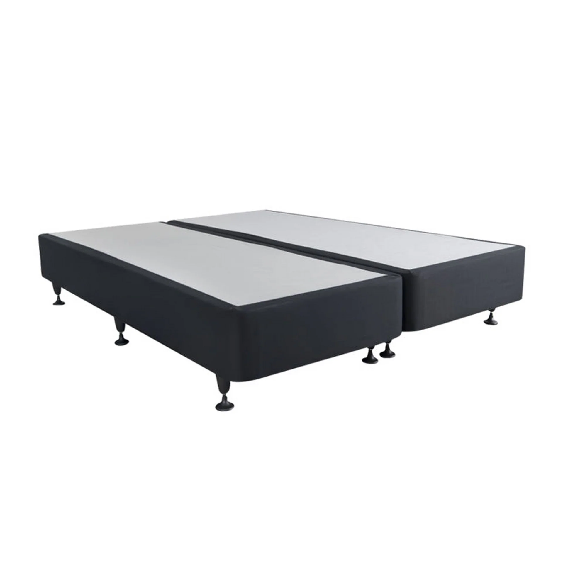 Vinson Fabric California King Split Bed Base - Black - Image 4