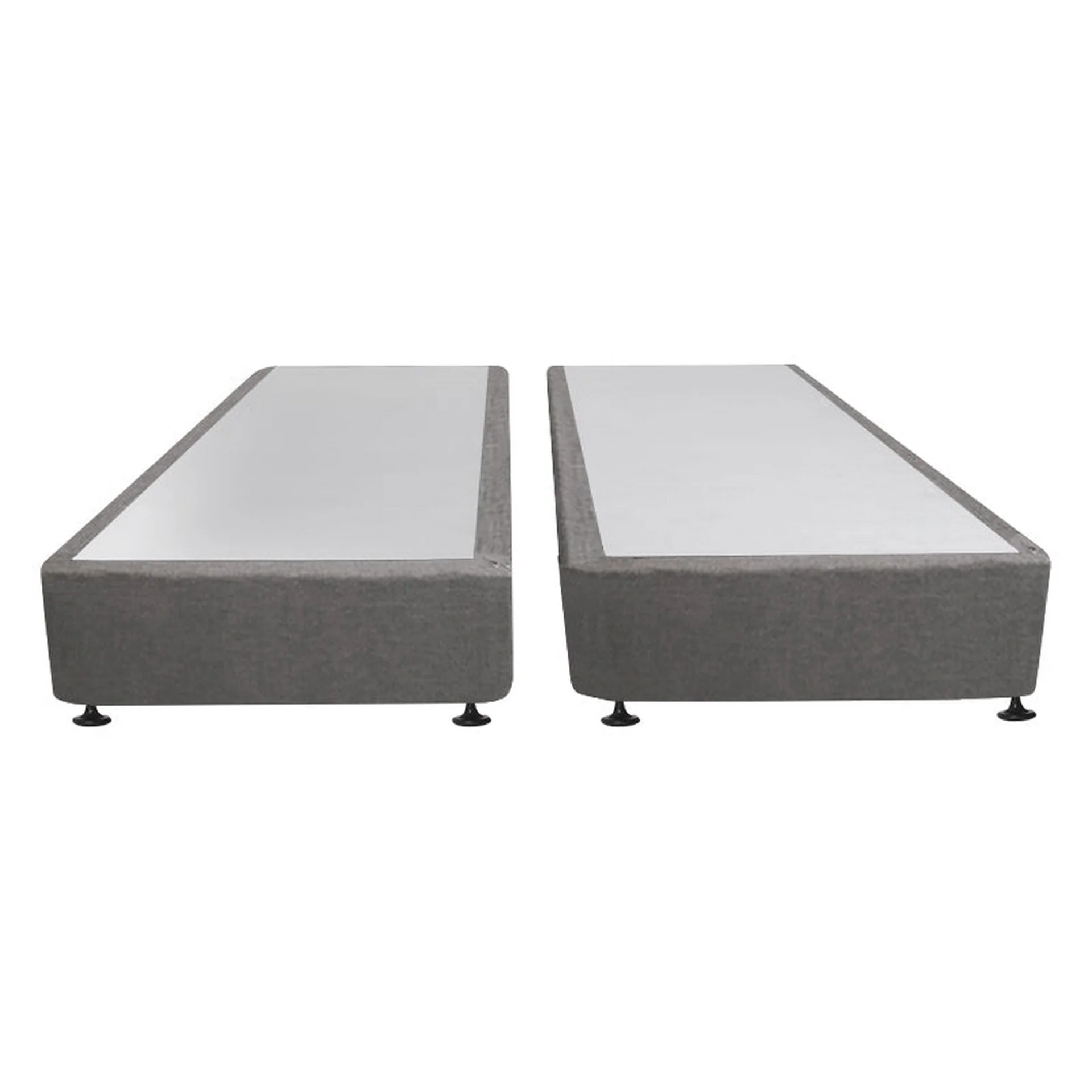 Vinson Fabric California King Split Bed Base - Grey - Image 2