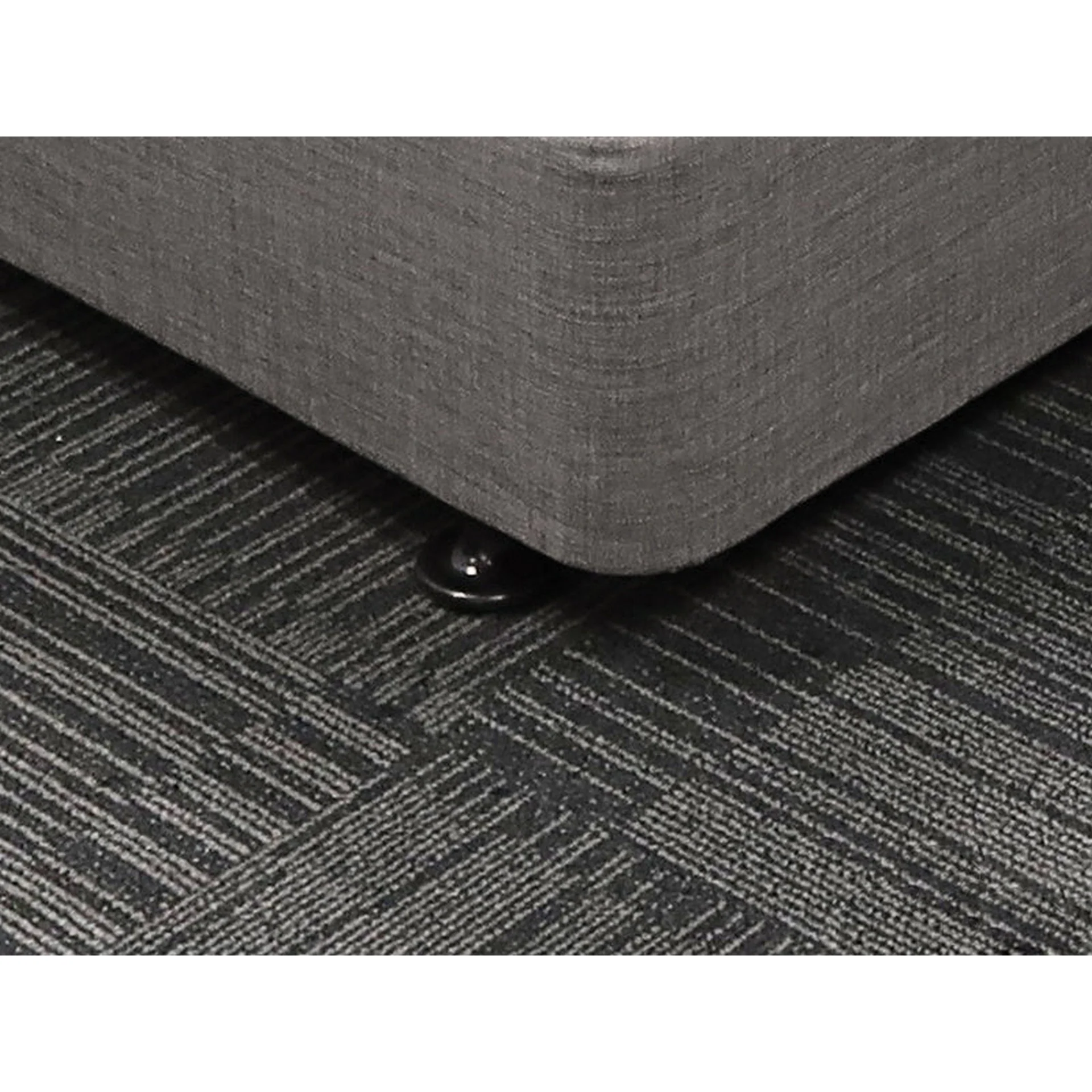 Vinson Fabric Queen Bed Base - Slate - Image 4
