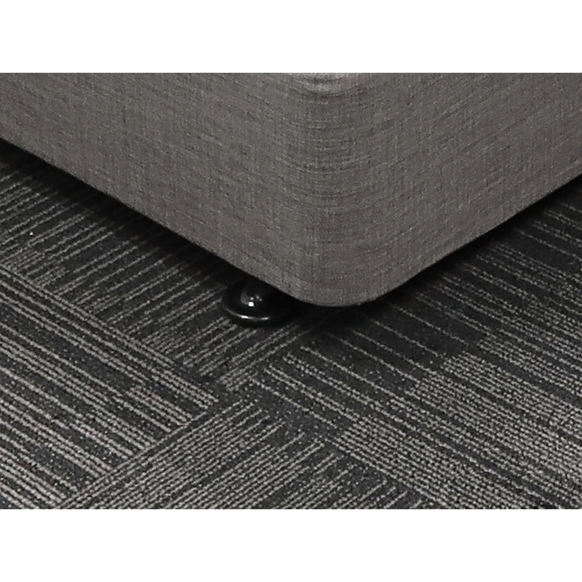 Vinson Fabric Single Bed Base - Slate - Image 9