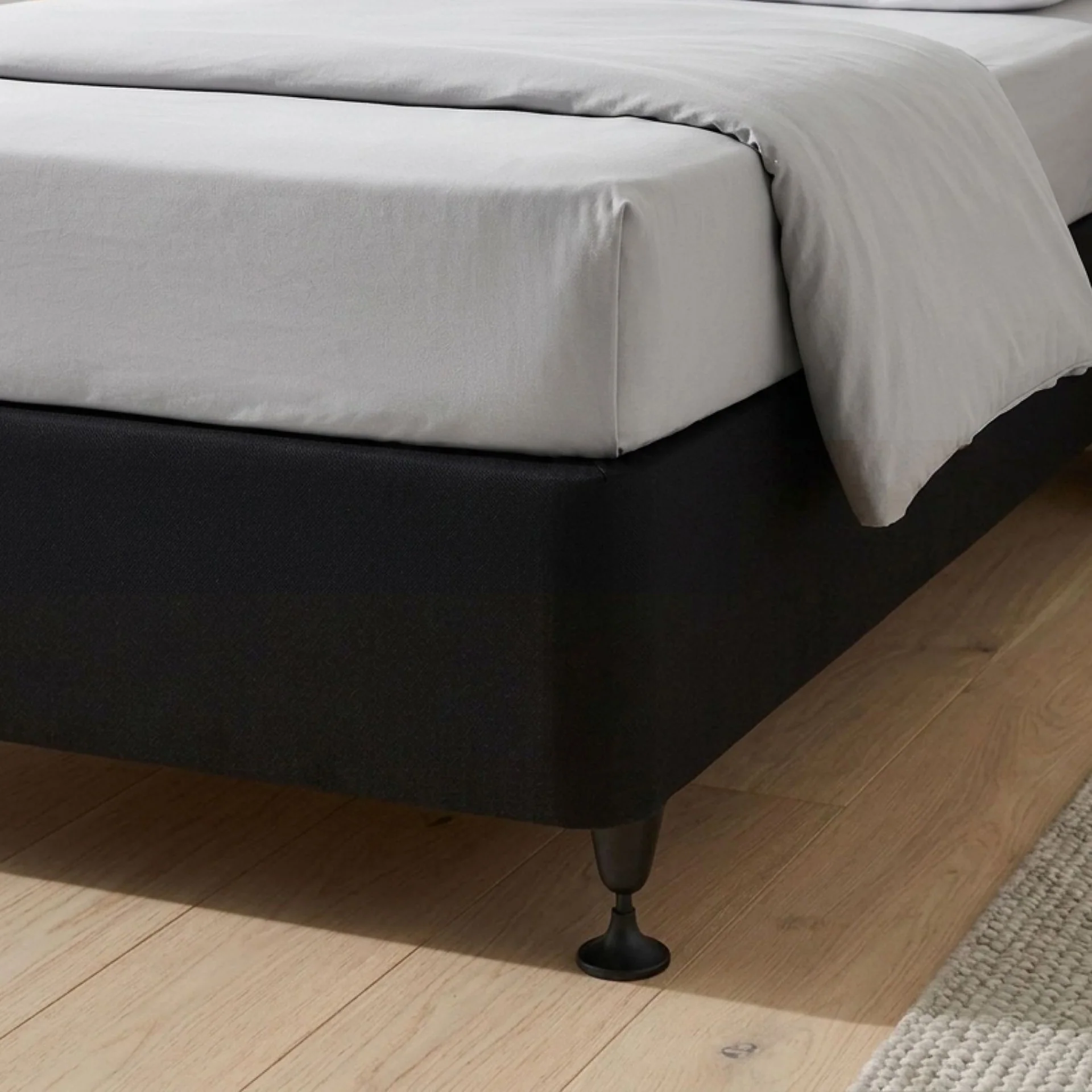 Vinson Fabric Super King Split Bed Base - Black - Image 6