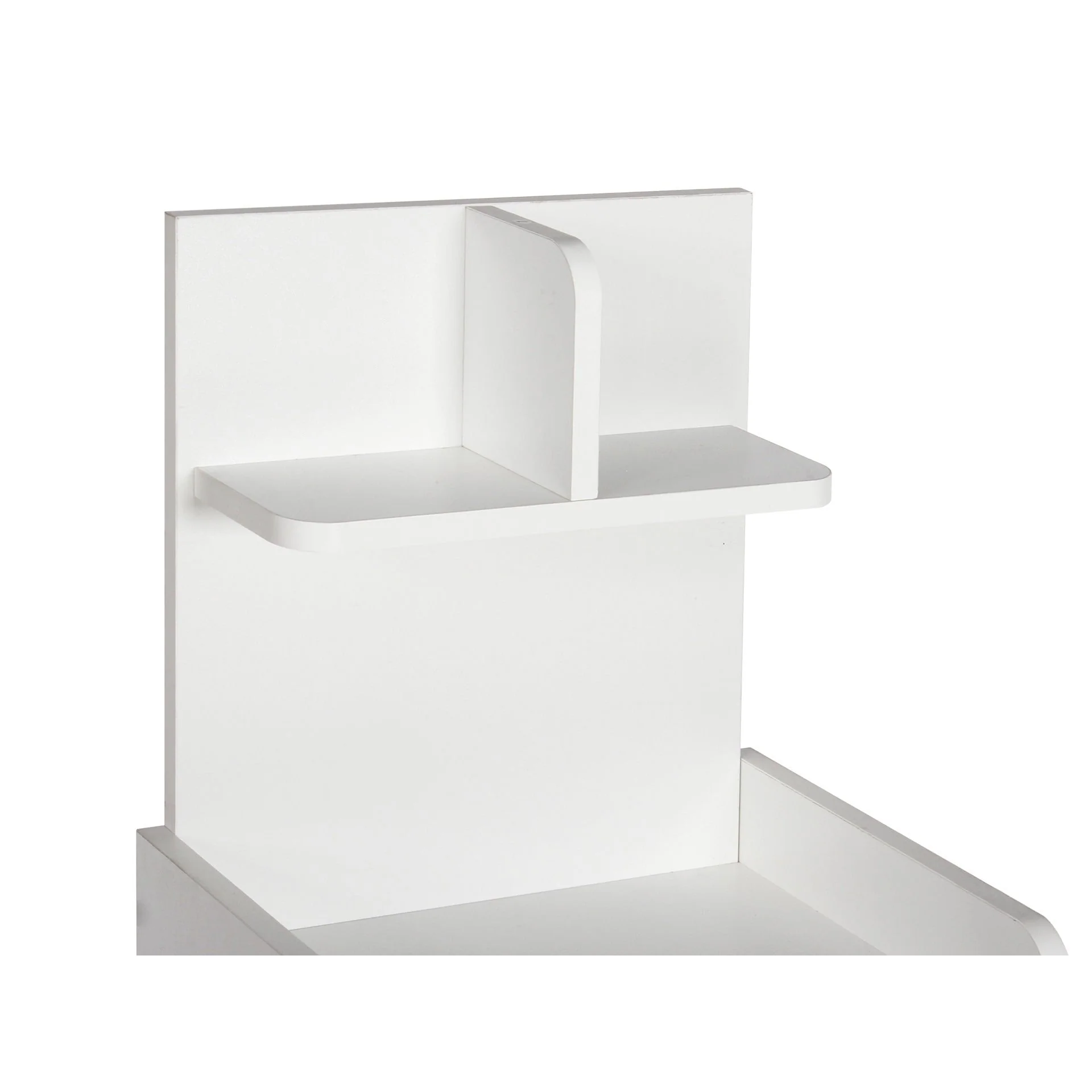 Vivian Bedside Table with Shelves - White - Image 9