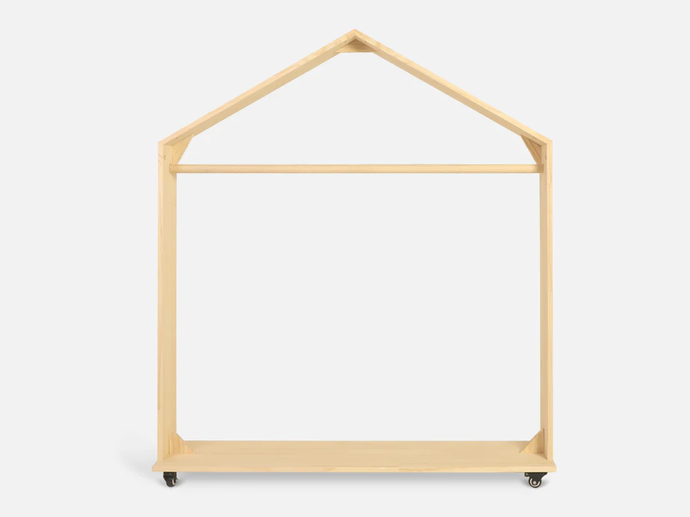 VOLTA Kids House Clothing Rack - Oak - Image 6