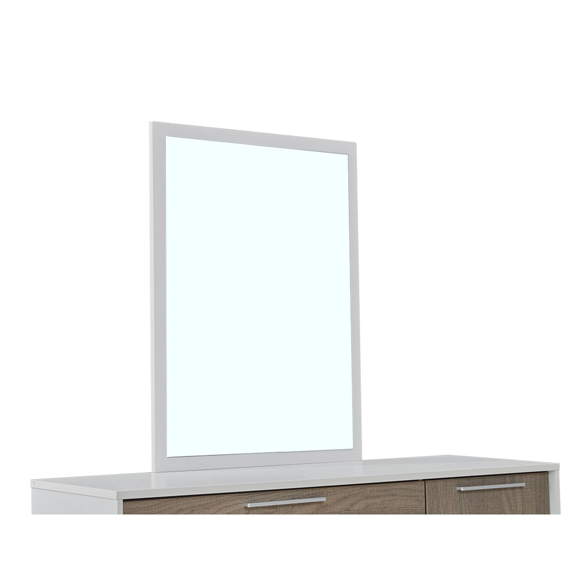 Waipoua 4 Drawer Low Boy with Mirror- Grey Oak - Image 11