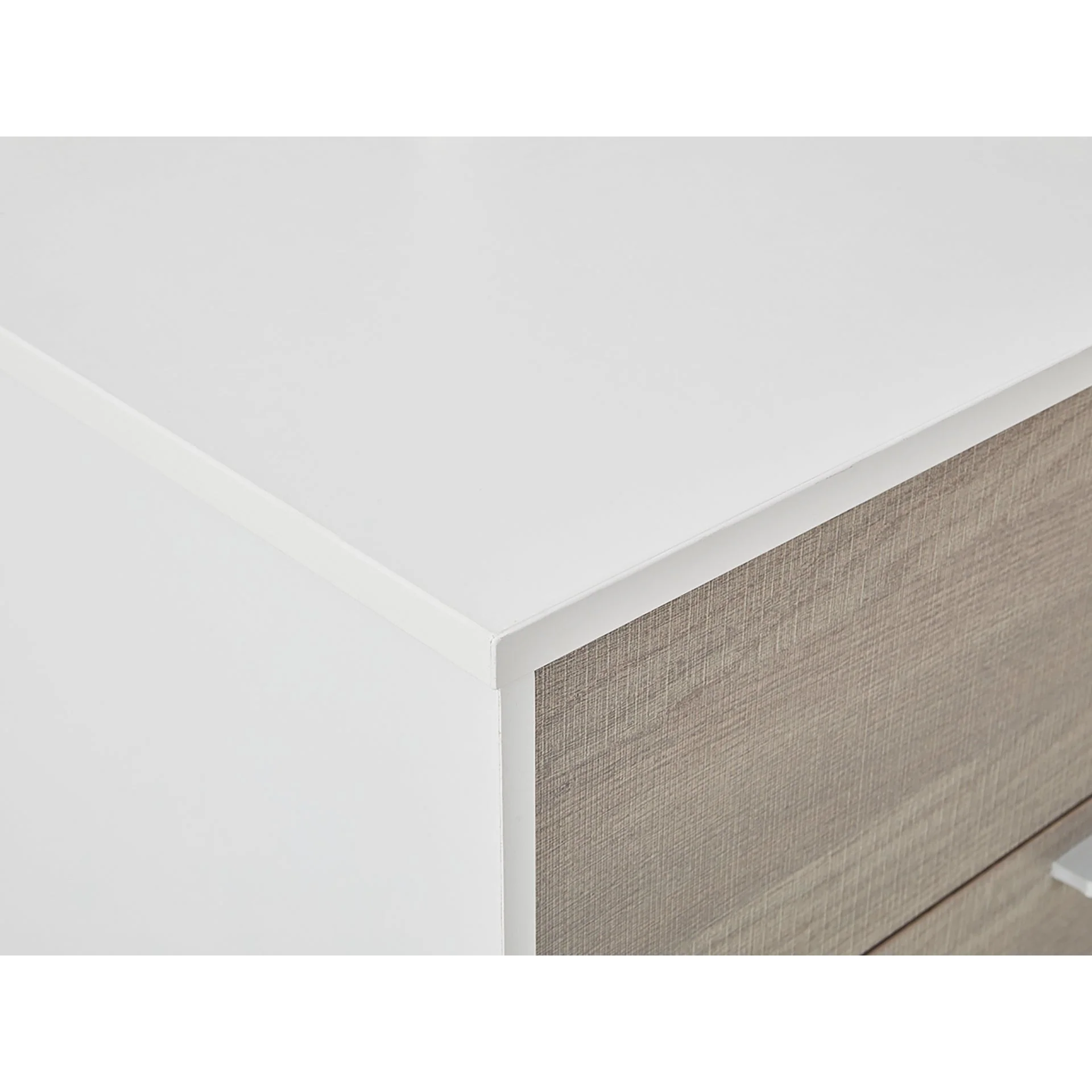 Waipoua 4 Drawer Low Boy with Mirror- Grey Oak - Image 12