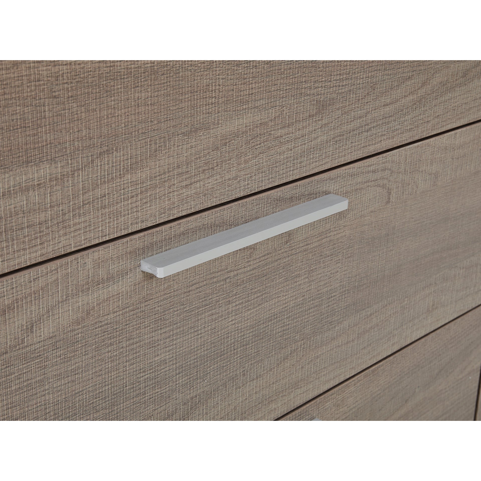 Waipoua 4 Drawer Low Boy with Mirror- Grey Oak - Image 15