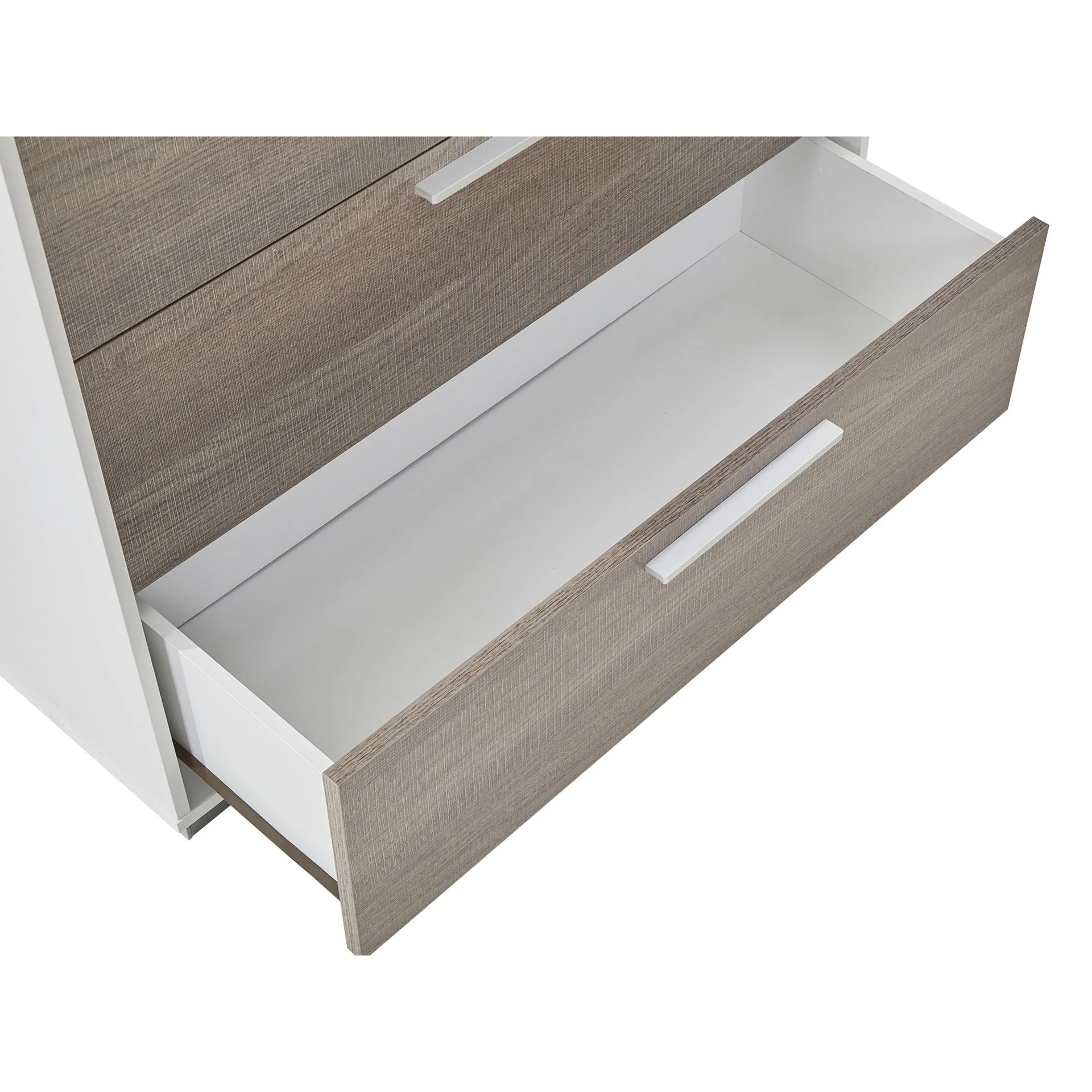 Waipoua 5 Drawer Tallboy - Grey Oak - Image 13
