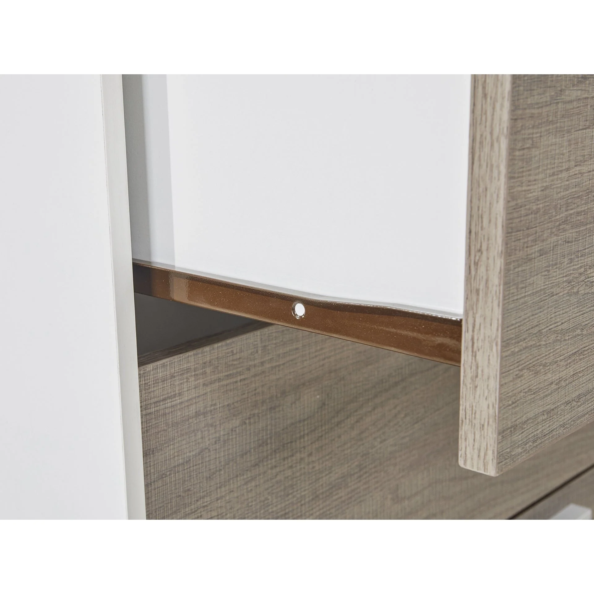 Waipoua 5 Drawer Tallboy - Grey Oak - Image 14