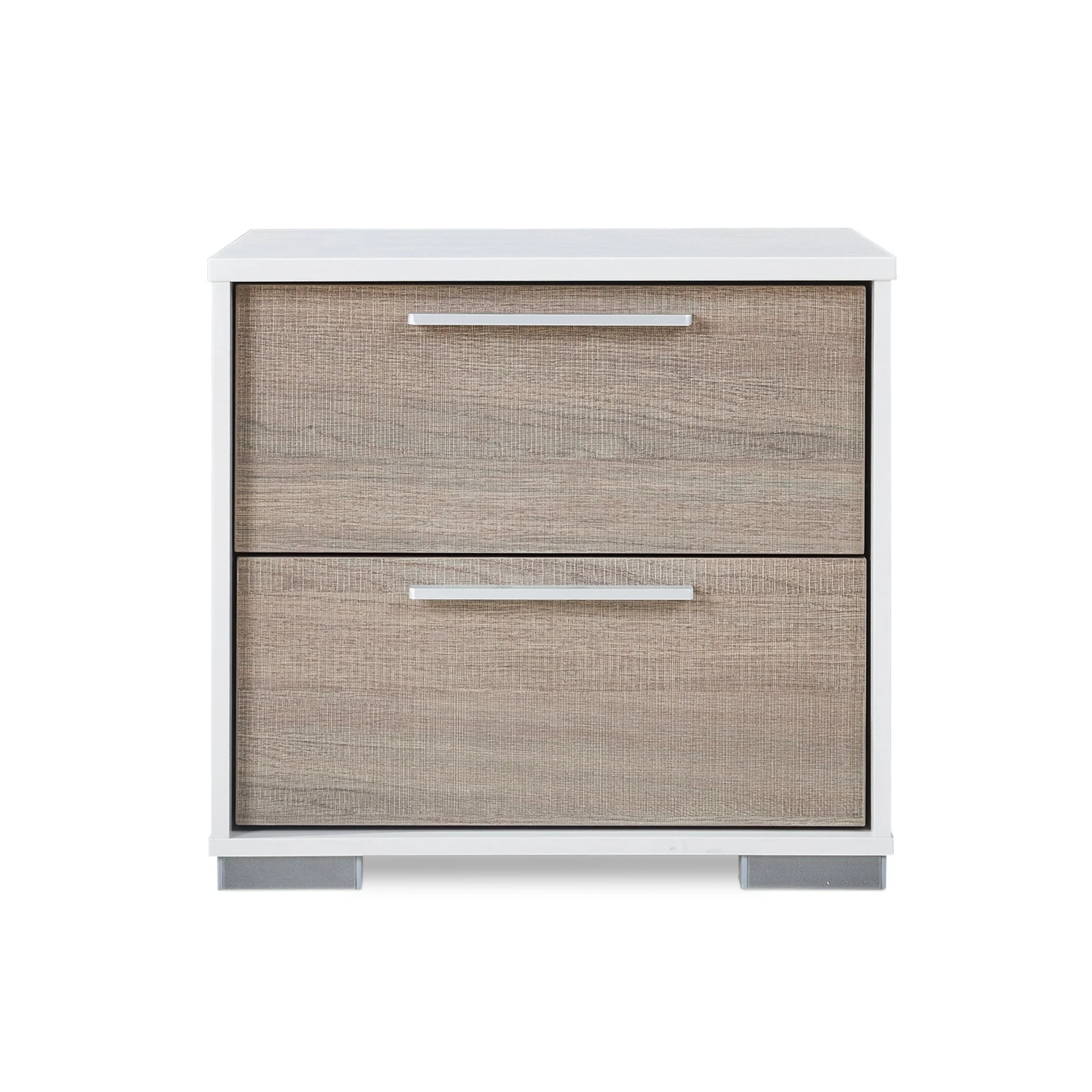 Waipoua Bedside Table Nightstand - Grey Oak - Image 9
