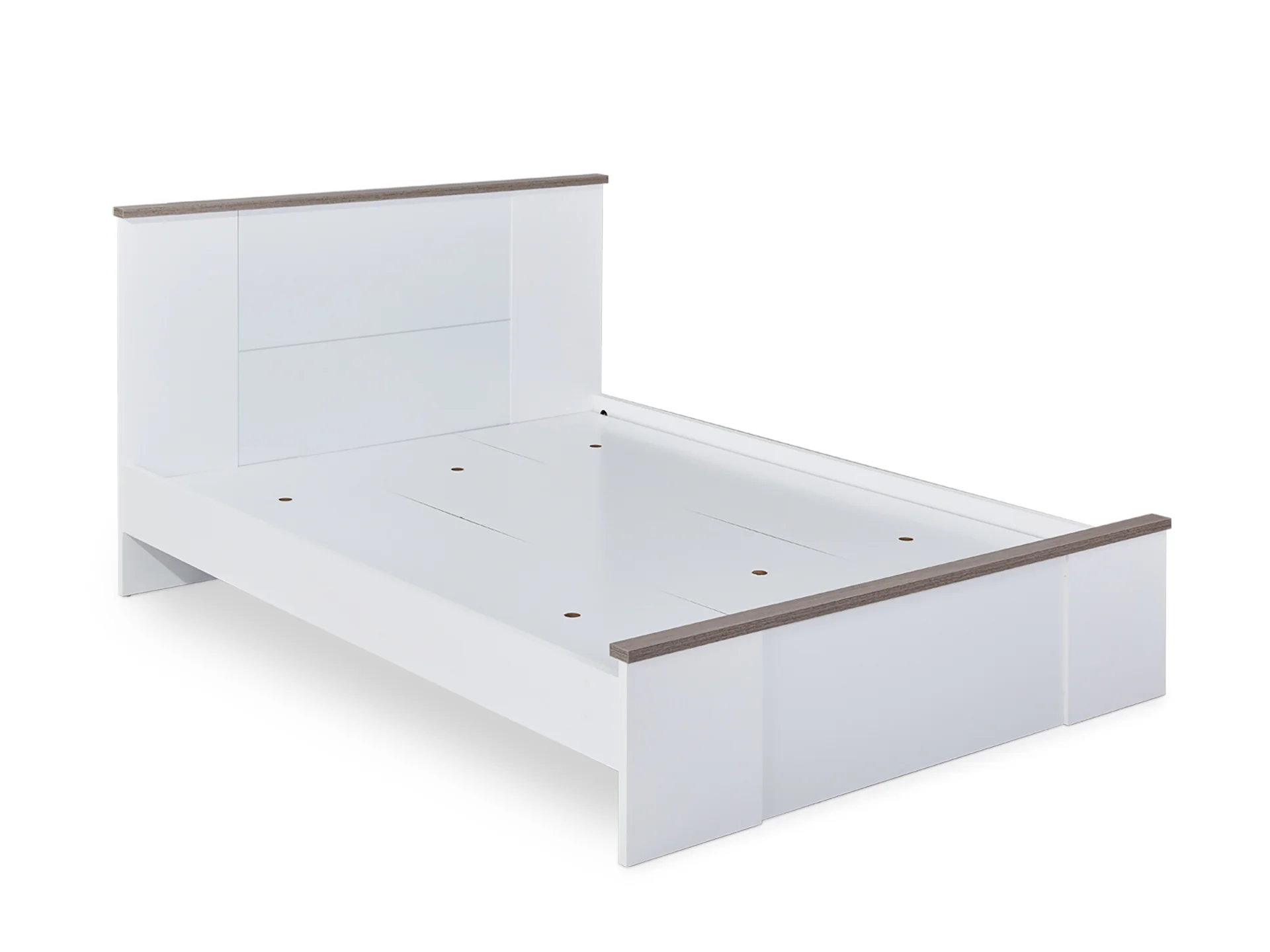 WAIPOUA Queen Wooden Bed Frame - GREY Oak - Image 2