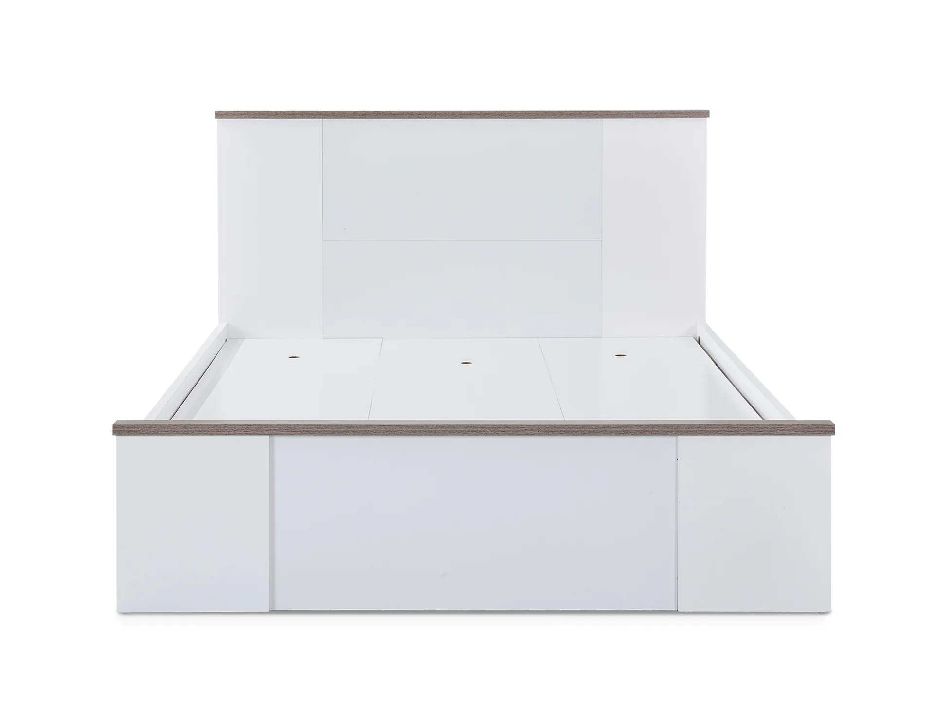 WAIPOUA Queen Wooden Bed Frame - GREY Oak - Image 3