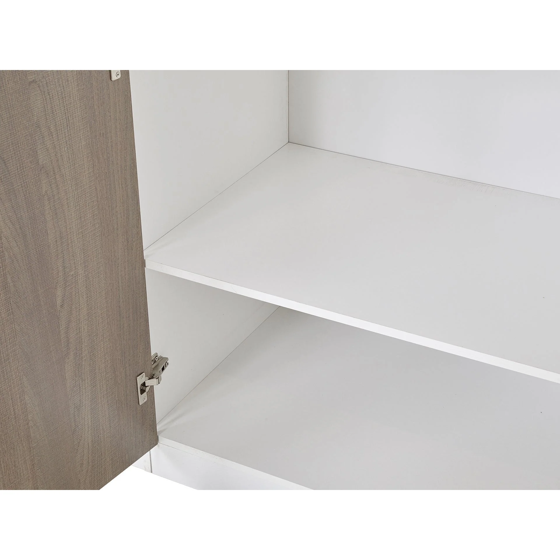 Waipoua Wooden Wardrobe - Grey Oak - Image 11