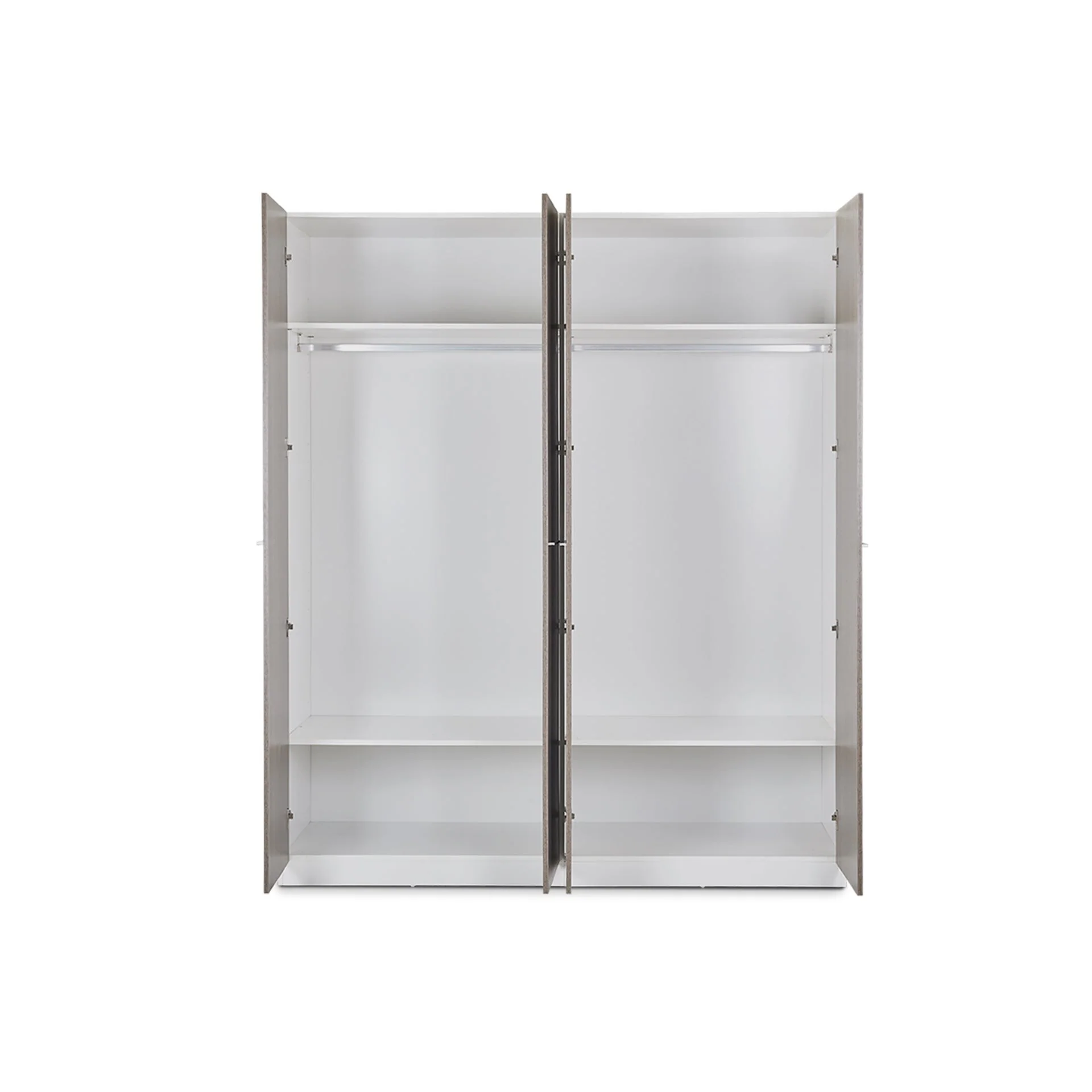 Waipoua Wooden Wardrobe - Grey Oak - Image 9