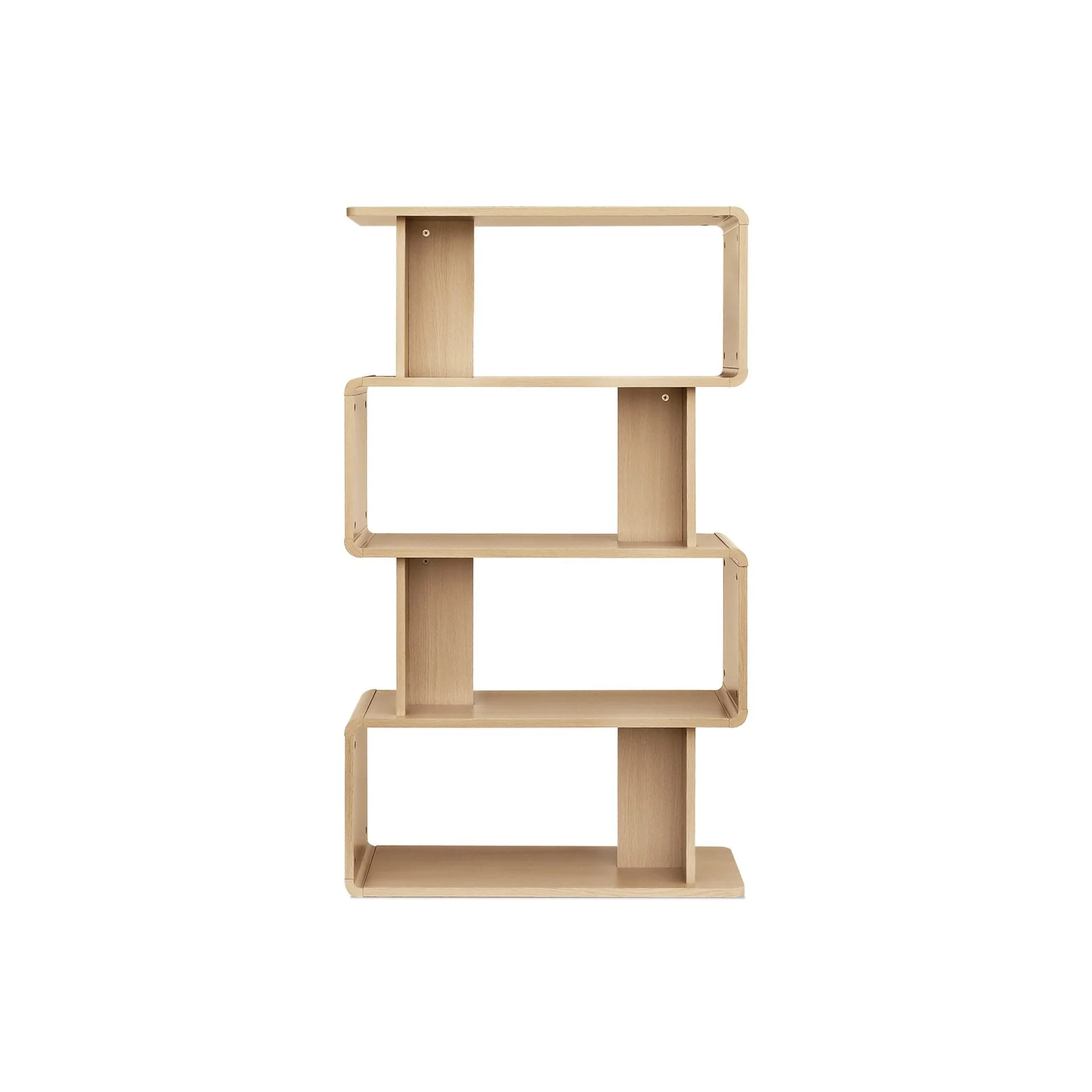 Waitoa 4 Tier Storage Shelf - Oak - Image 5