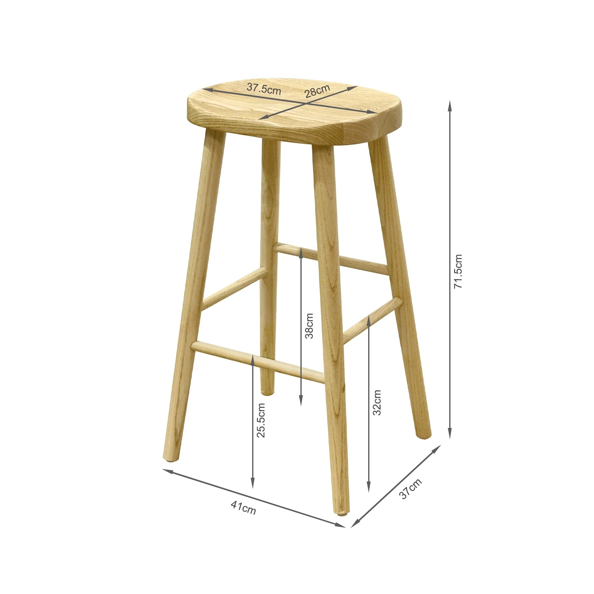 Waylon Bar Stool - Light Oak - Image 6