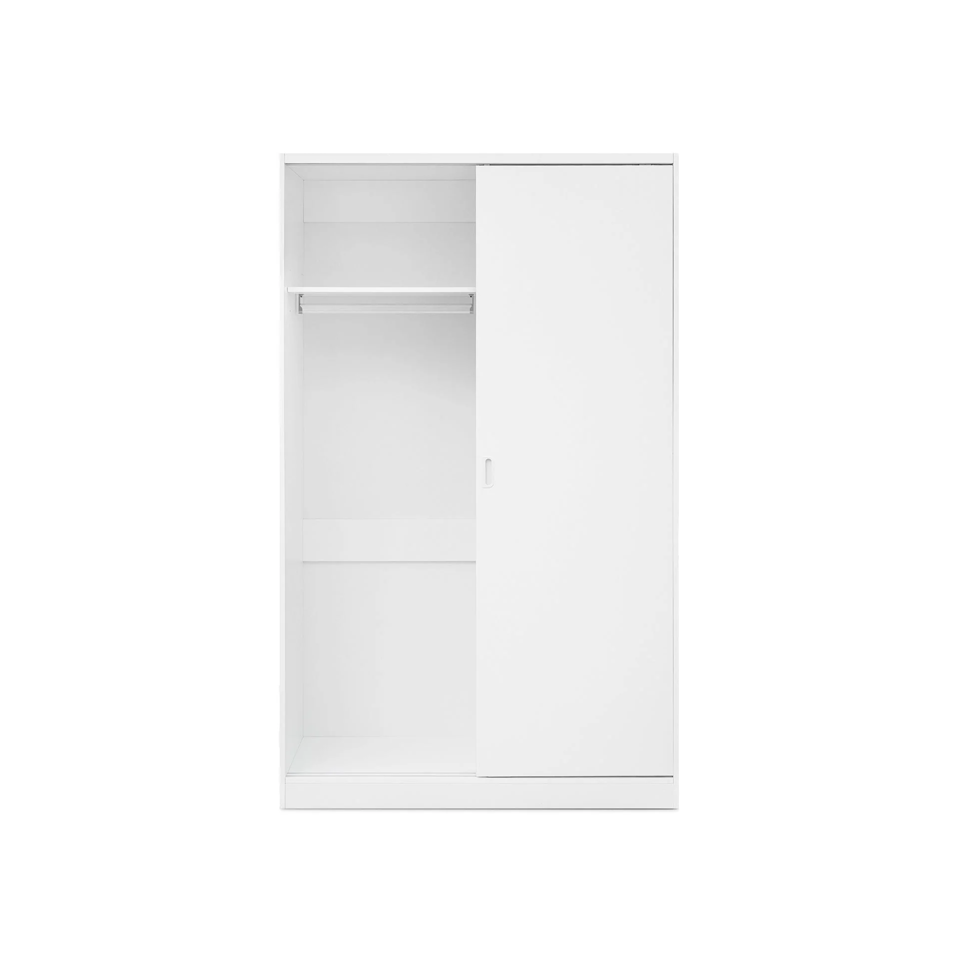 Wayne 120cm Wardrobe With Sliding Doors - White - Image 6