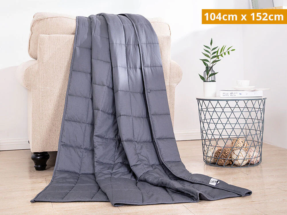 Weighted Blanket 104cm x 152cm 5kg - GREY - Image 10