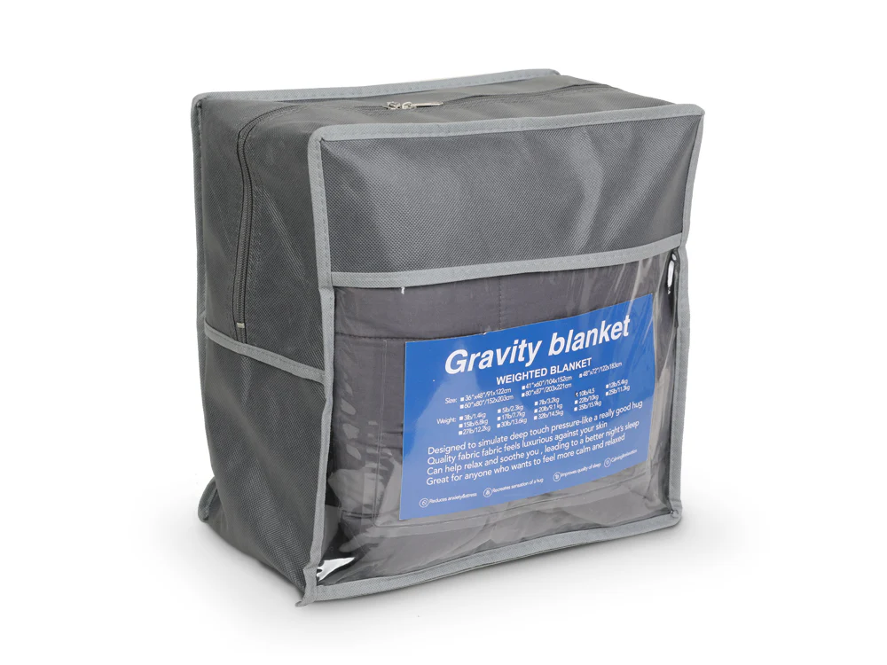 Weighted Blanket 122cm x 183cm 9kg - GREY - Image 5