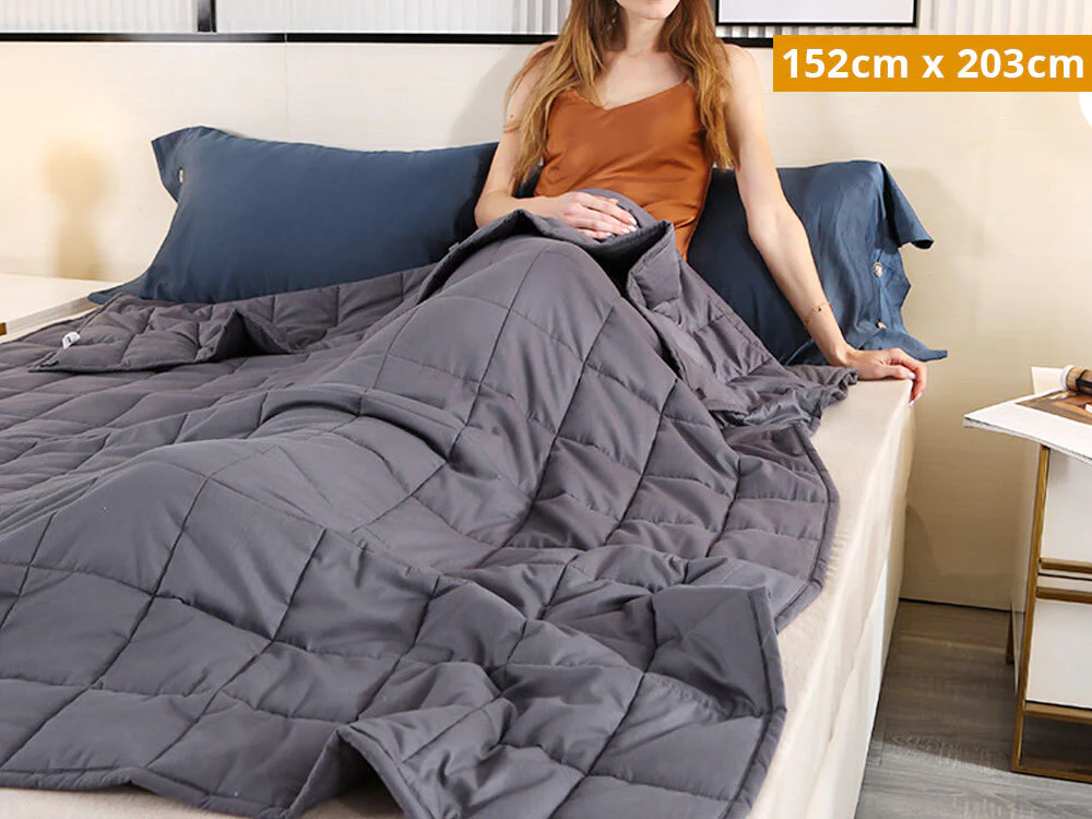 Weighted Blanket 152cm x 203cm 5kg - GREY - Image 10