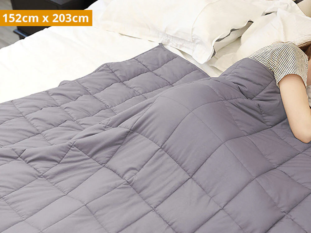 Weighted Blanket 152cm x 203cm 7kg - GREY - Image 10