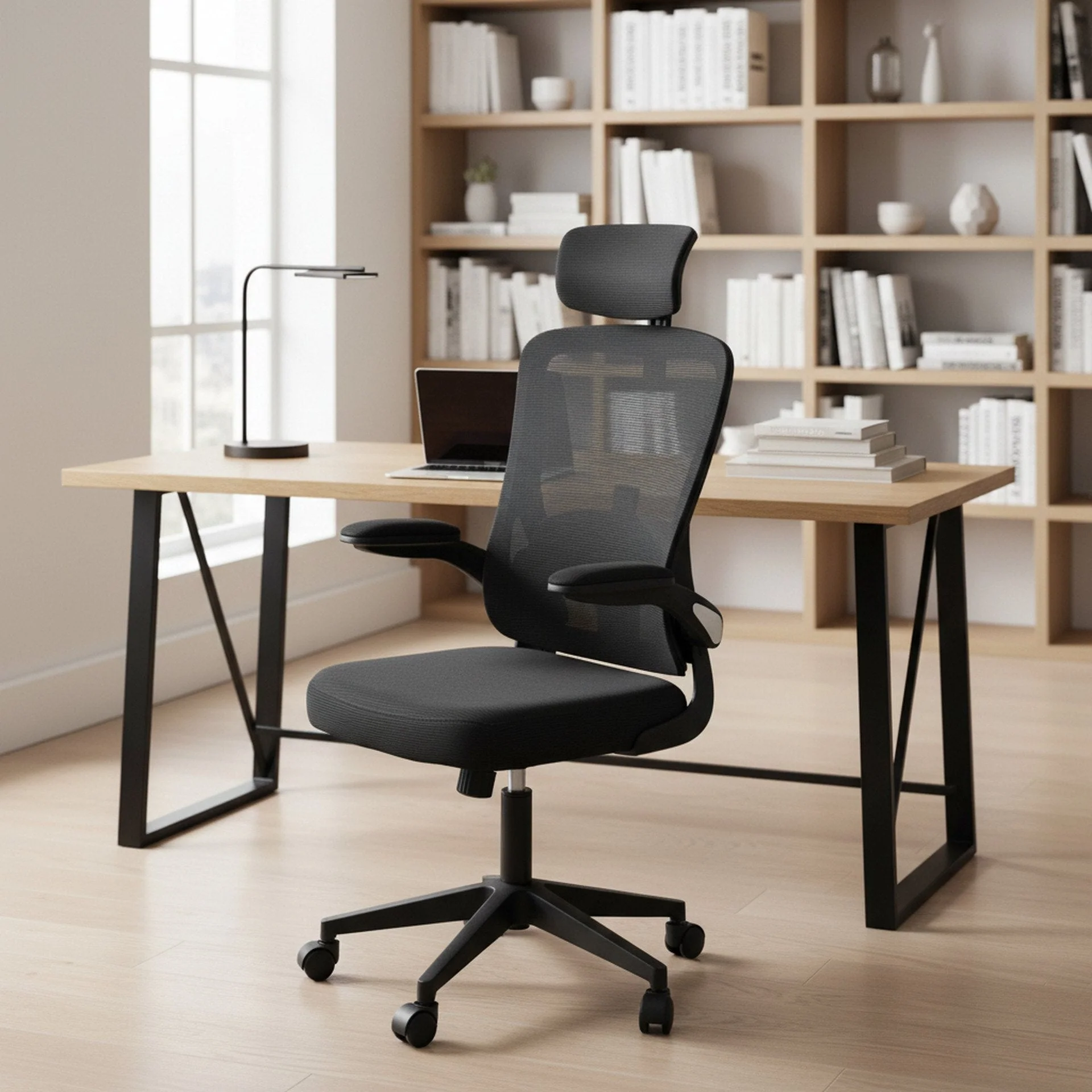 Wells Office Chair - Black - Image 3