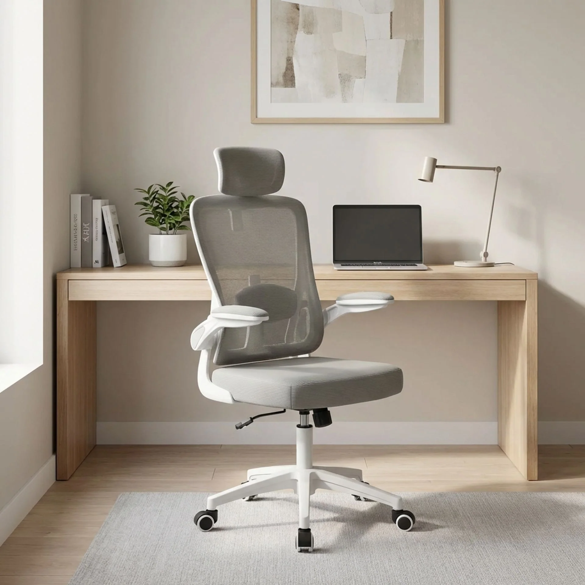 Wells Office Chair - Grey - Image 4