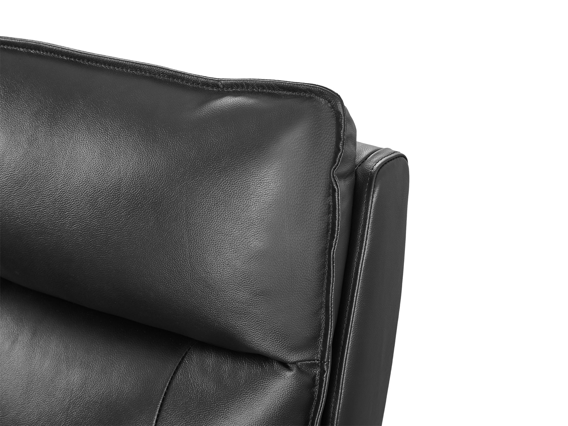 Wellsford Manual Leather Recliner Chair - Black - Image 8