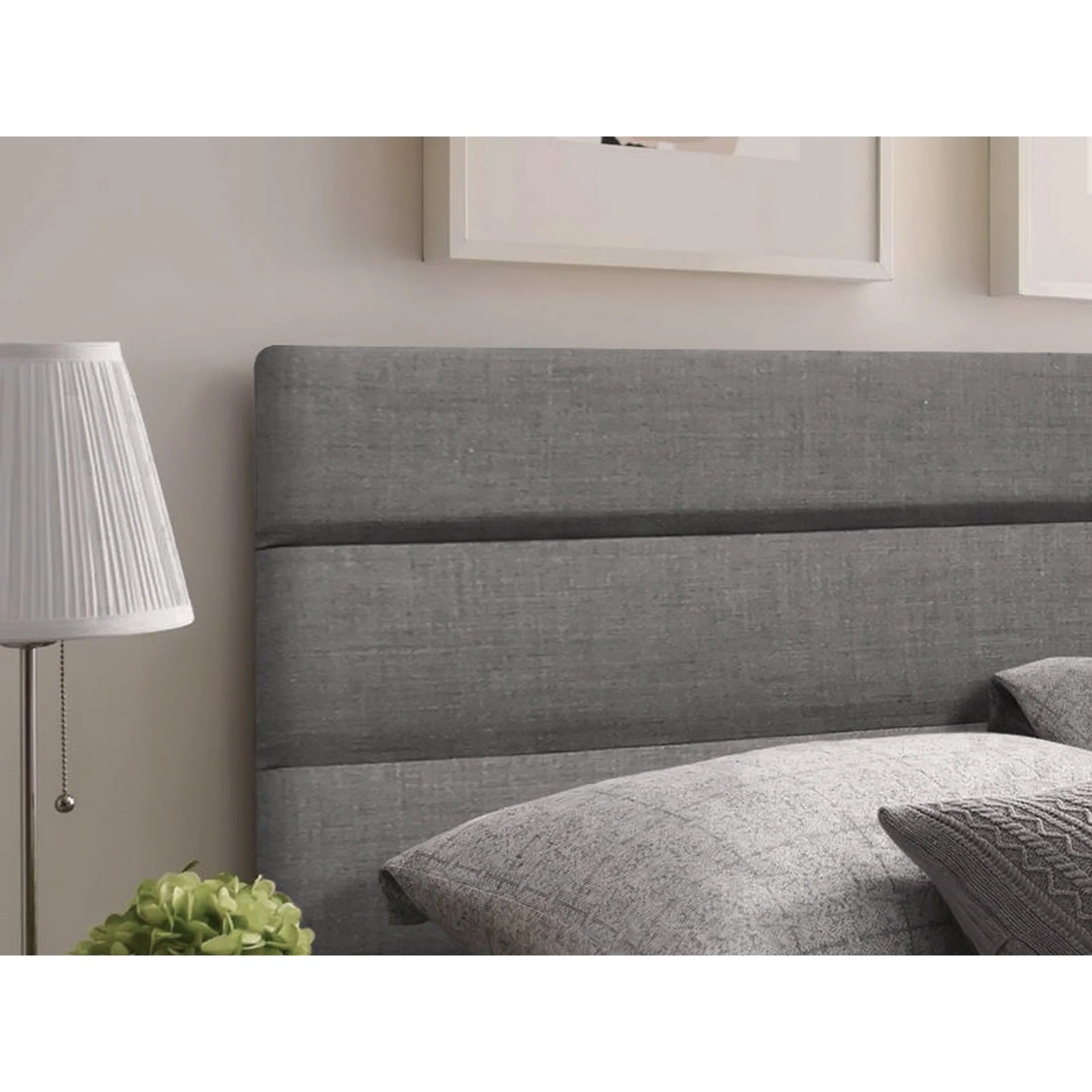 WENDY Upholstered Headboard Double - SLATE - Image 8