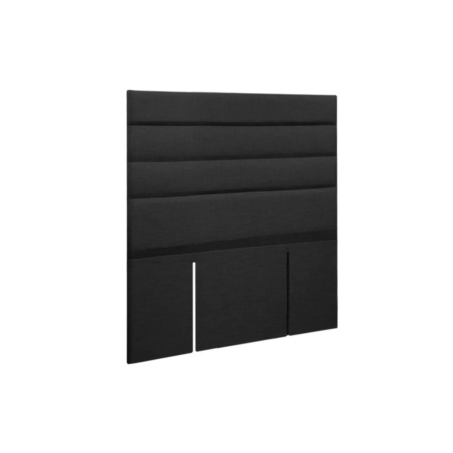 WENDY Upholstered Headboard King Single - BLACK - Image 4
