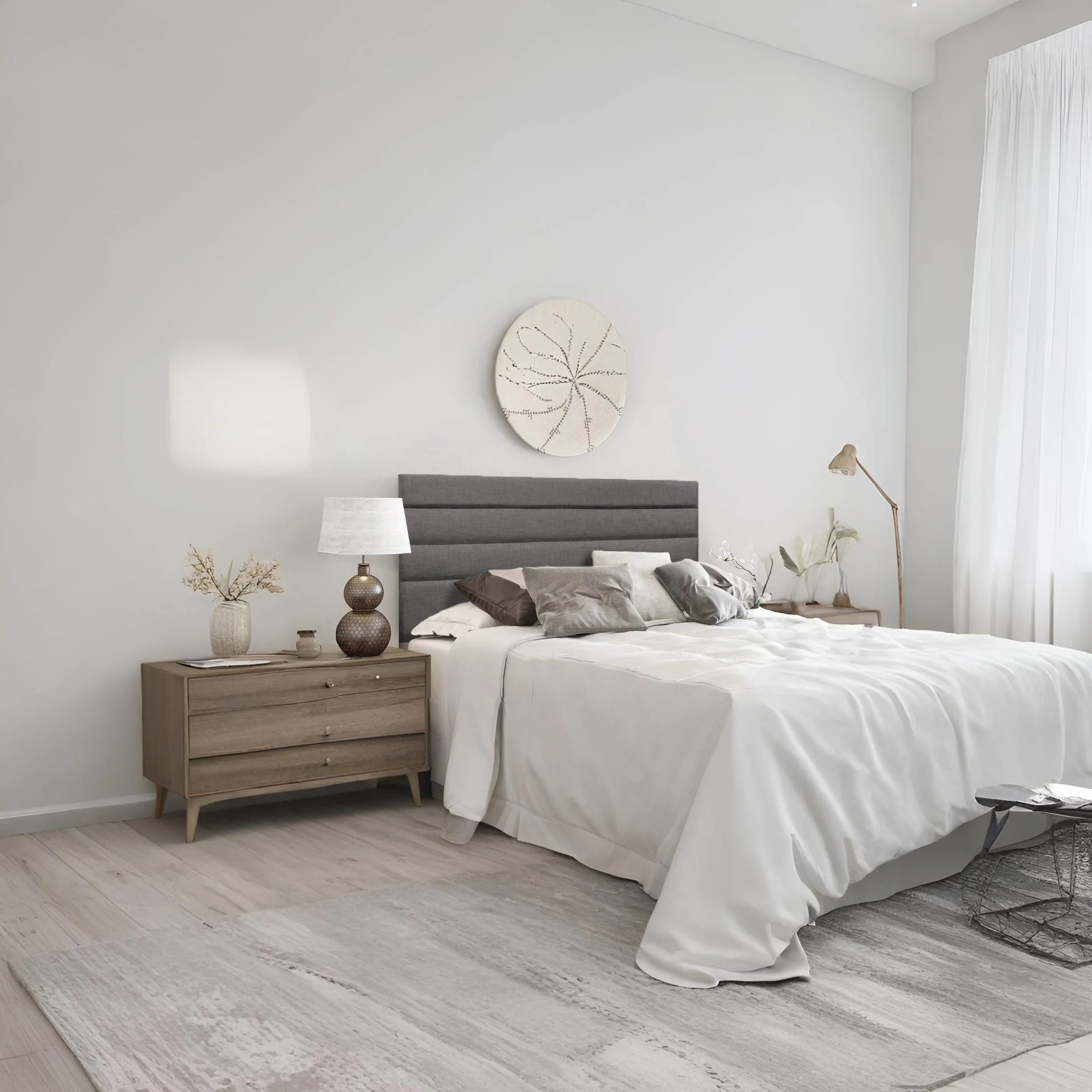 WENDY Upholstered Headboard King - SLATE - Image 5