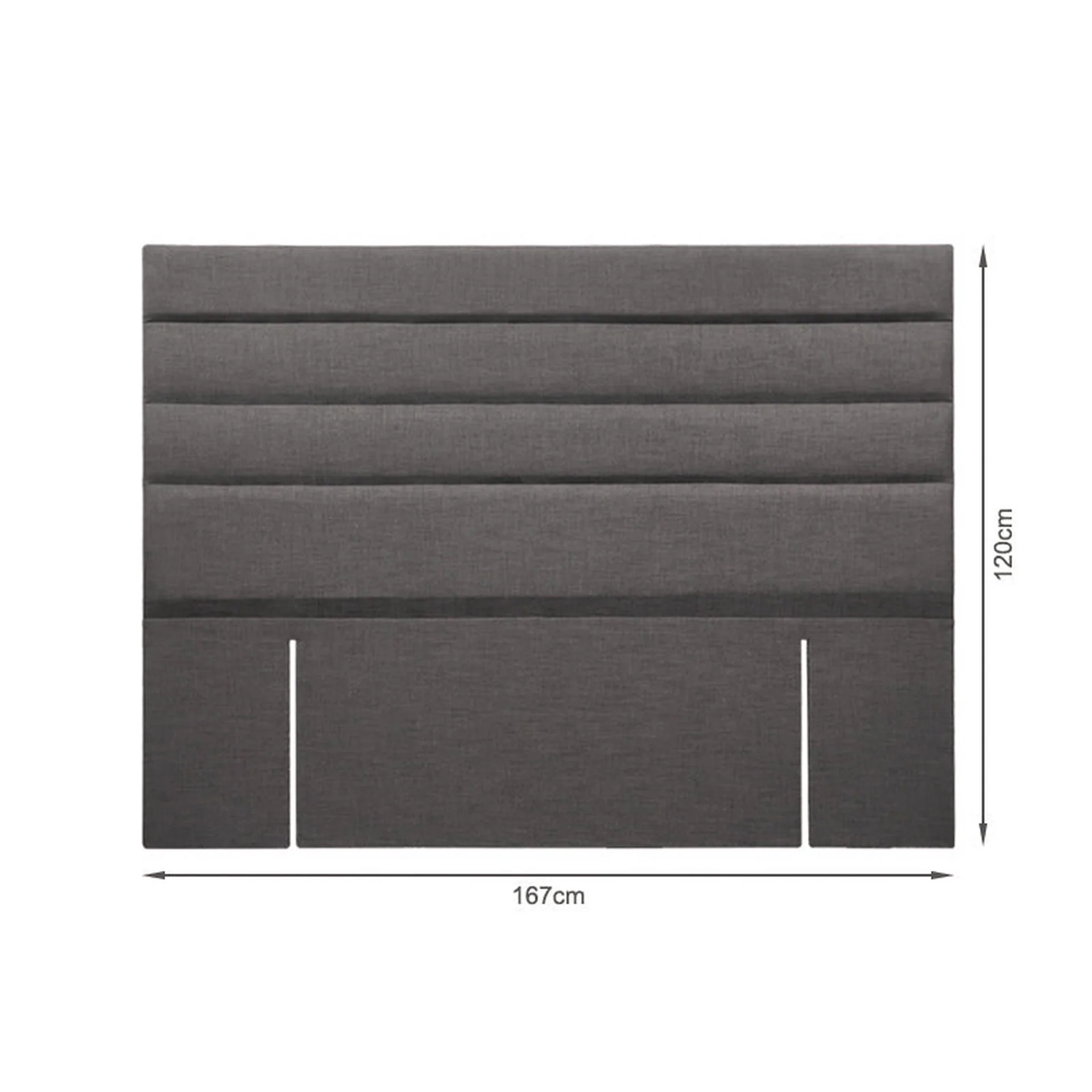 WENDY Upholstered Headboard King - SLATE - Image 7