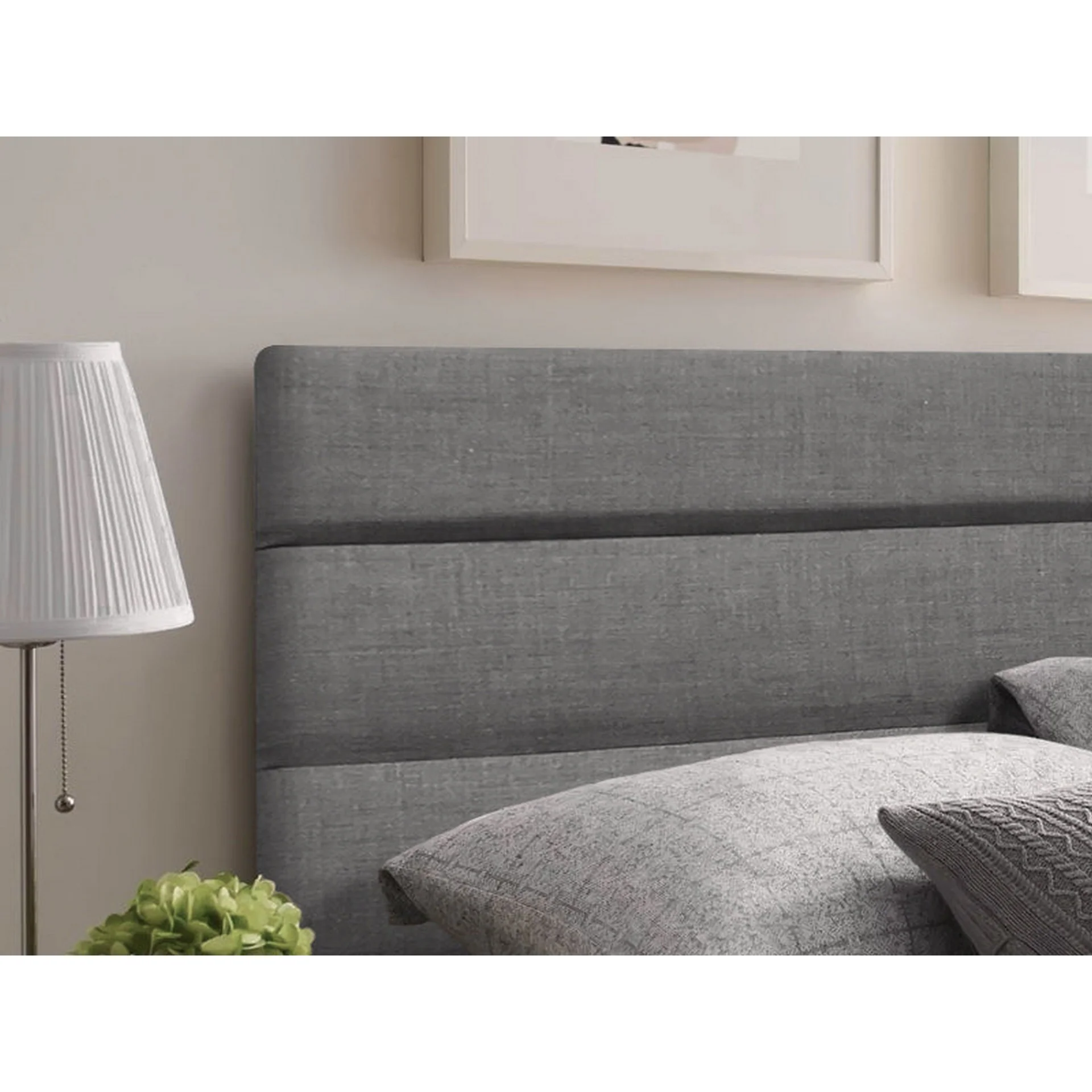 WENDY Upholstered Headboard Queen - SLATE - Image 8