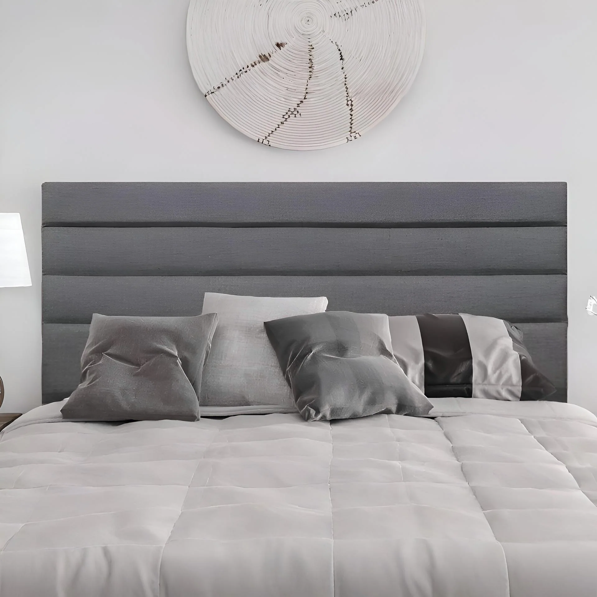 WENDY Upholstered Headboard Super King - SLATE - Image 5