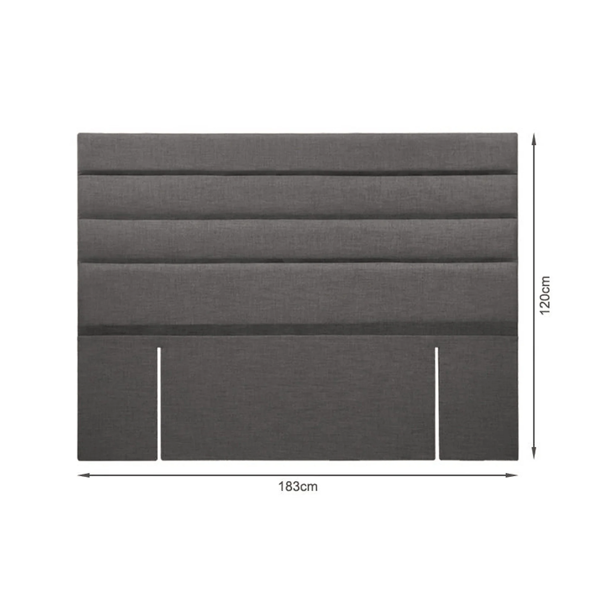 WENDY Upholstered Headboard Super King - SLATE - Image 6