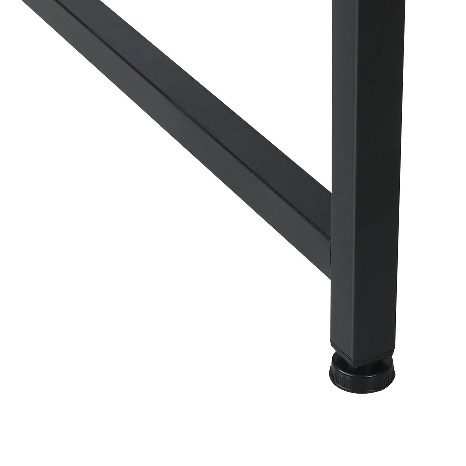 William 120cm Computer Desk with Bookshelf - Black + Natural - Image 5