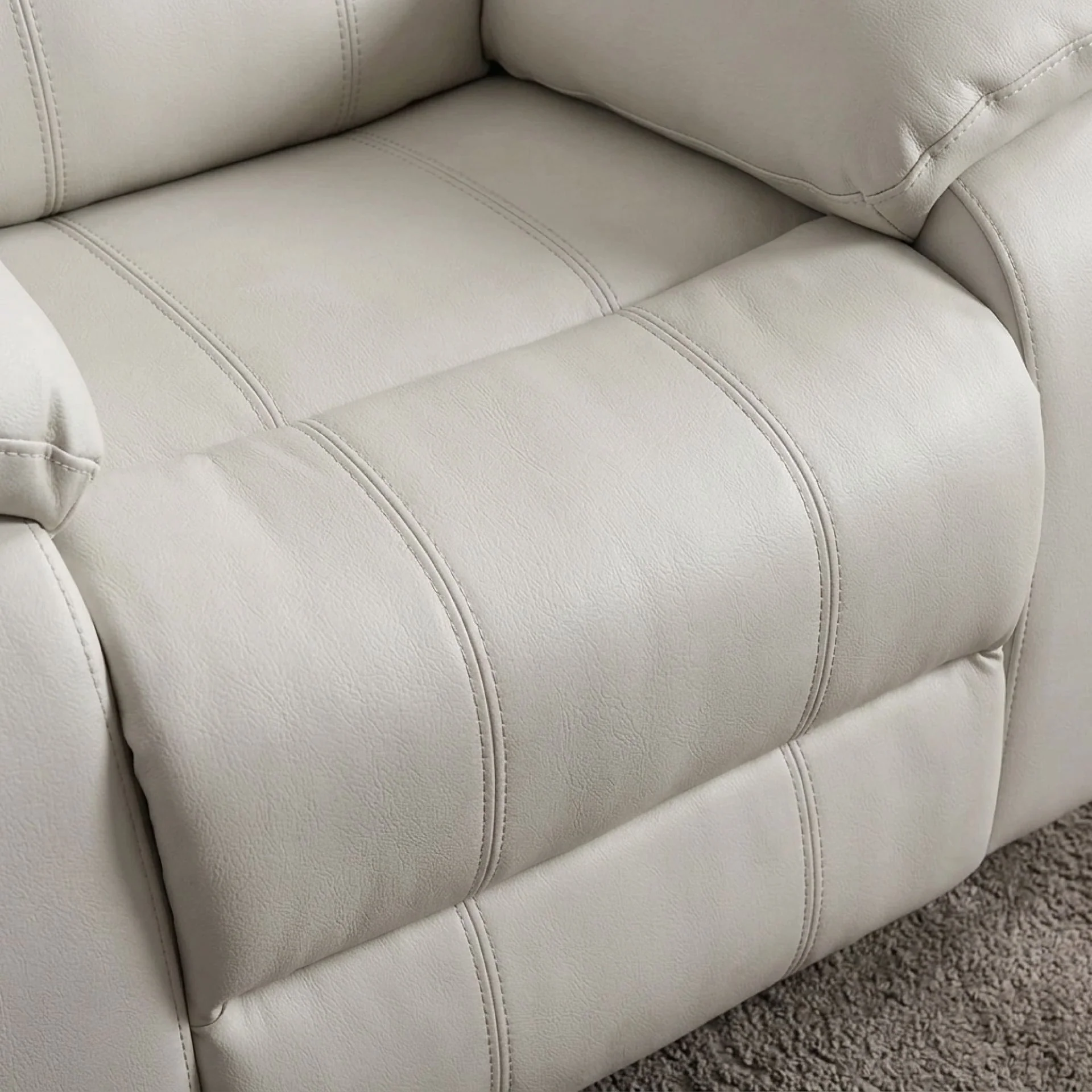 Wilson Manual Recliner Chair - Beige - Image 7