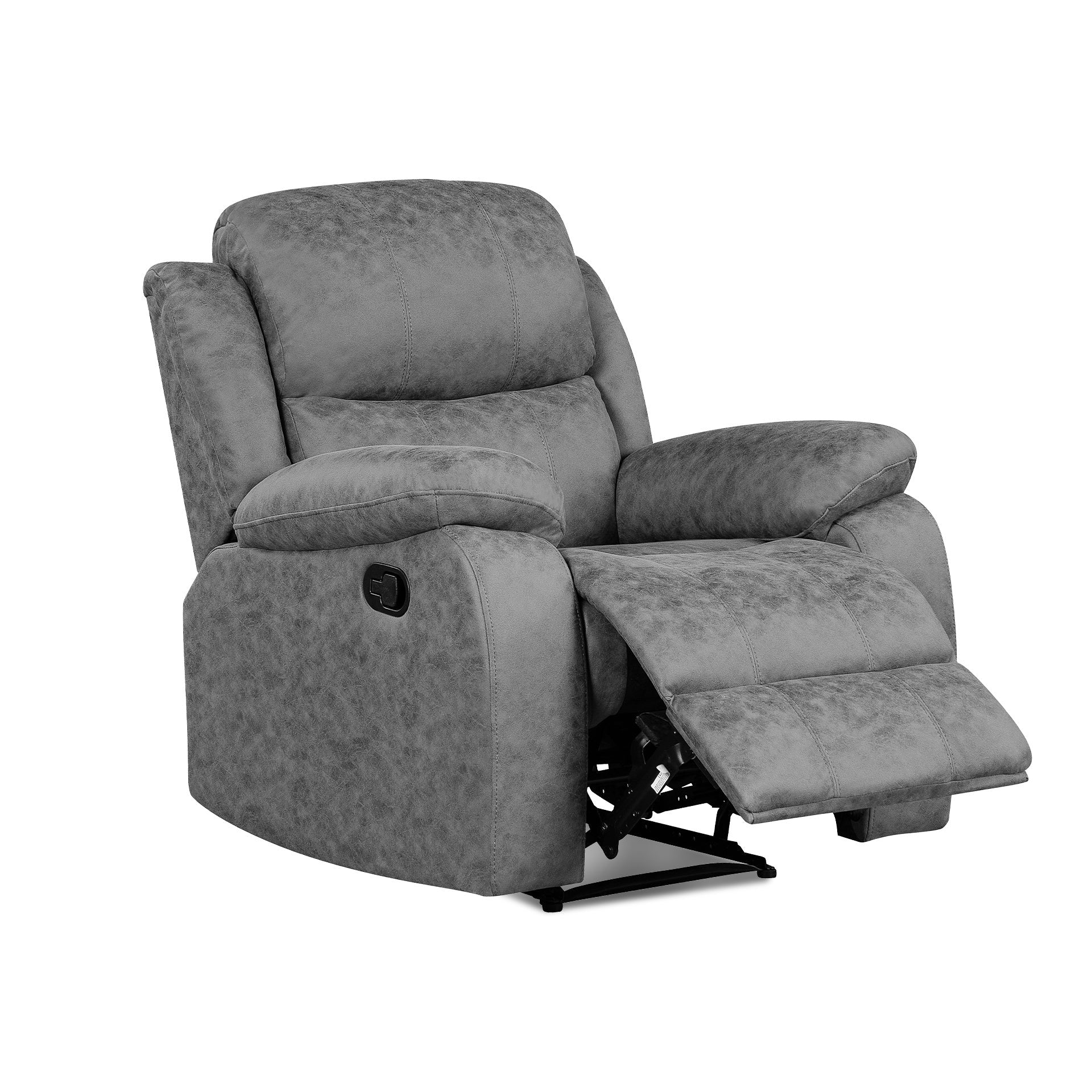 Wilson Manual Recliner Chair - Grey - Image 8