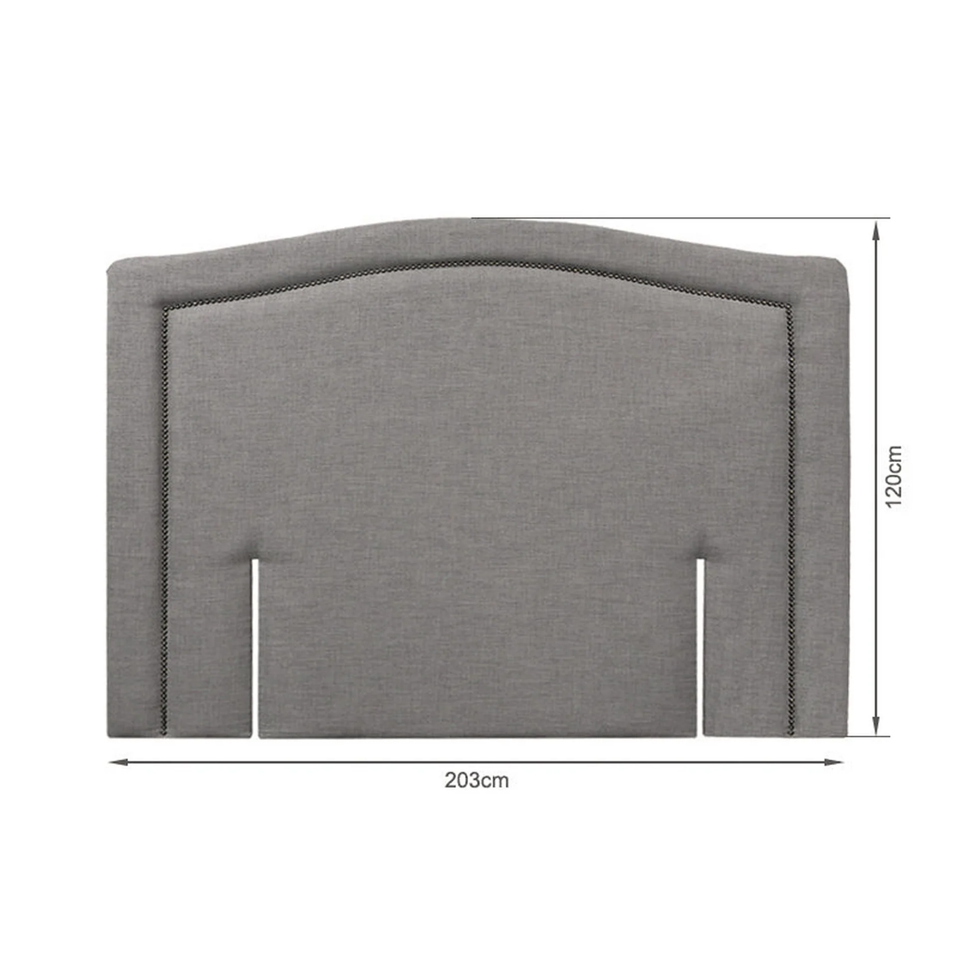 WINSTON Upholstered Headboard California King - SLATE - Image 3
