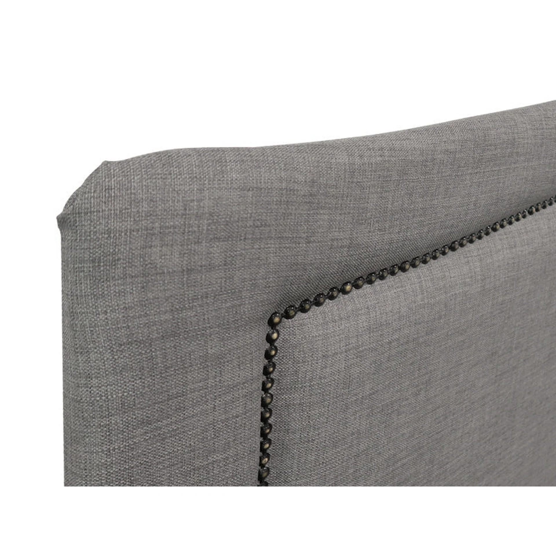 WINSTON Upholstered Headboard Double - SLATE - Image 6
