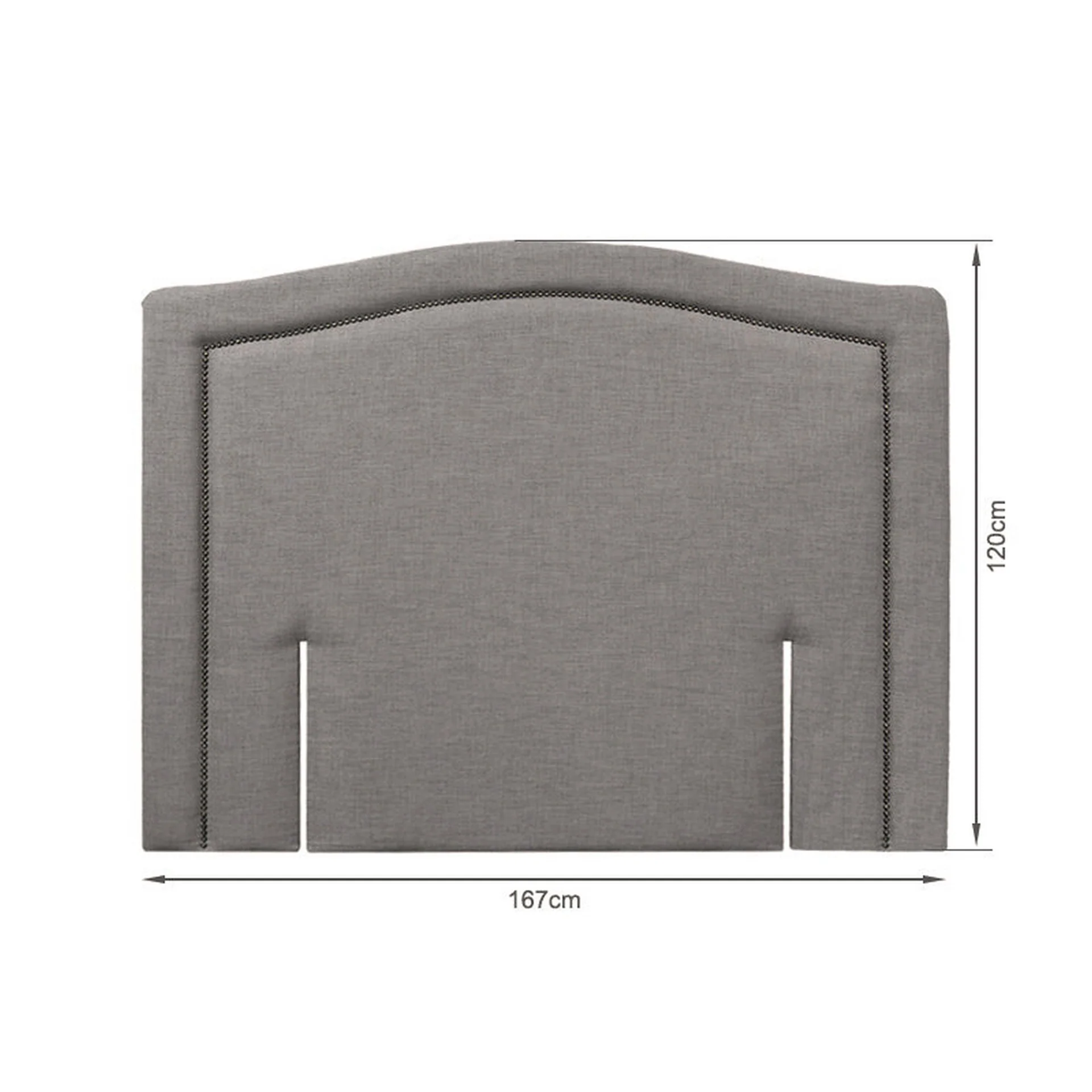 WINSTON Upholstered Headboard King - SLATE - Image 8