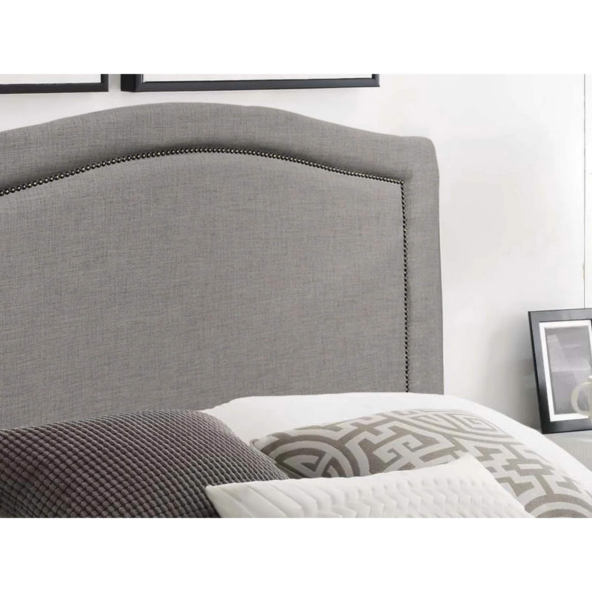 WINSTON Upholstered Headboard Queen - SLATE - Image 8
