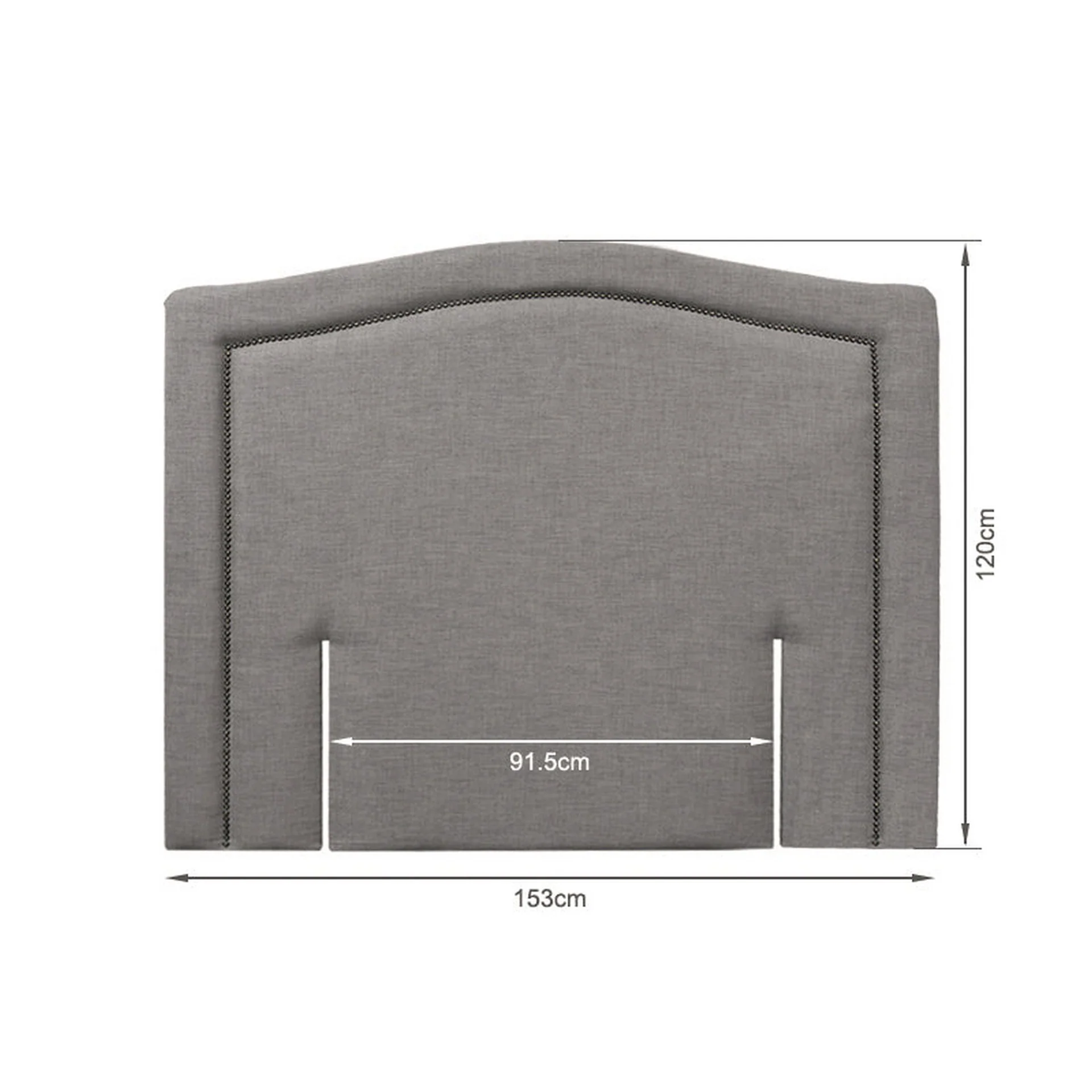WINSTON Upholstered Headboard Queen - SLATE - Image 9