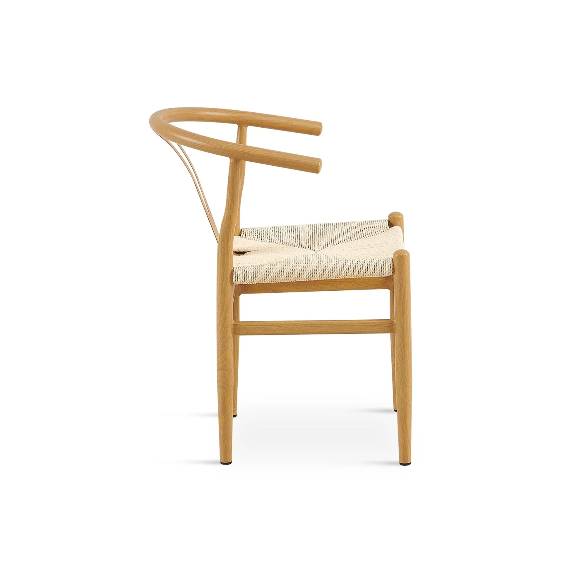 Winter Rope Seat Dining Chair Wishbone Chair Replica - Set of 2 - Natural - Image 7