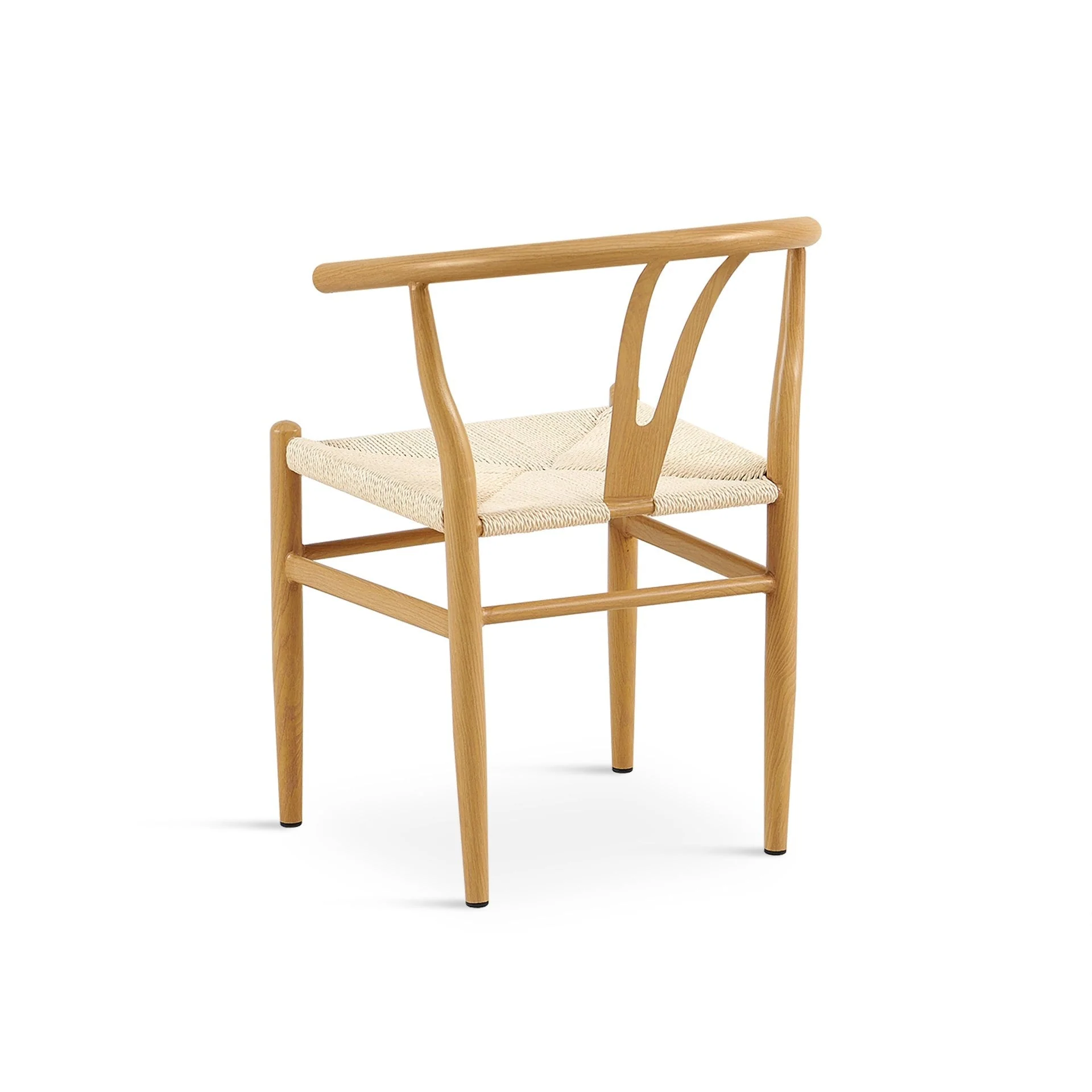 Winter Rope Seat Dining Chair Wishbone Chair Replica - Set of 2 - Natural - Image 9