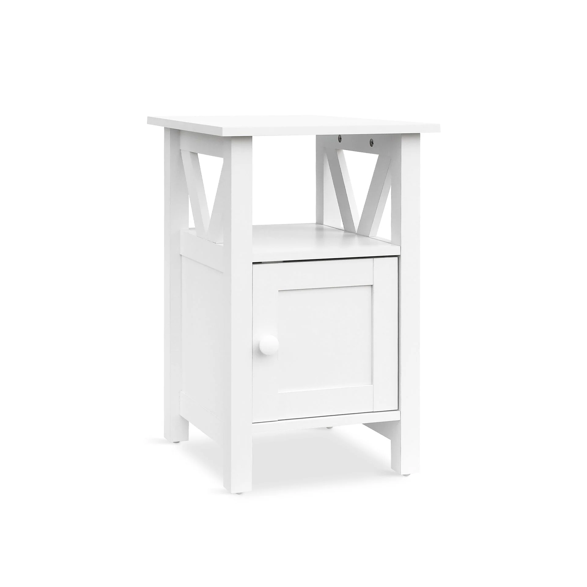 Wister 1 Door Storage Cabinet - White - Image 7