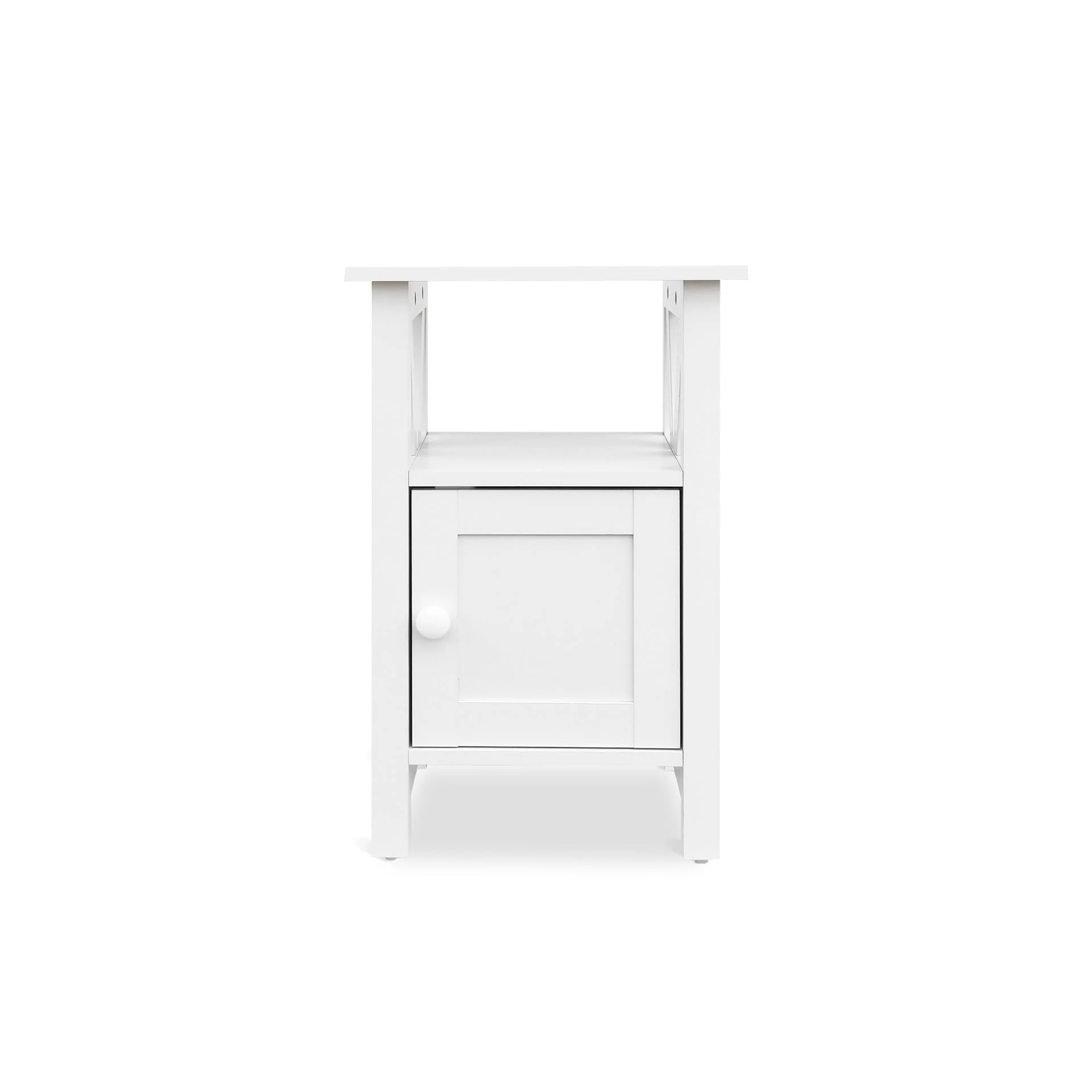Wister 1 Door Storage Cabinet - White - Image 8