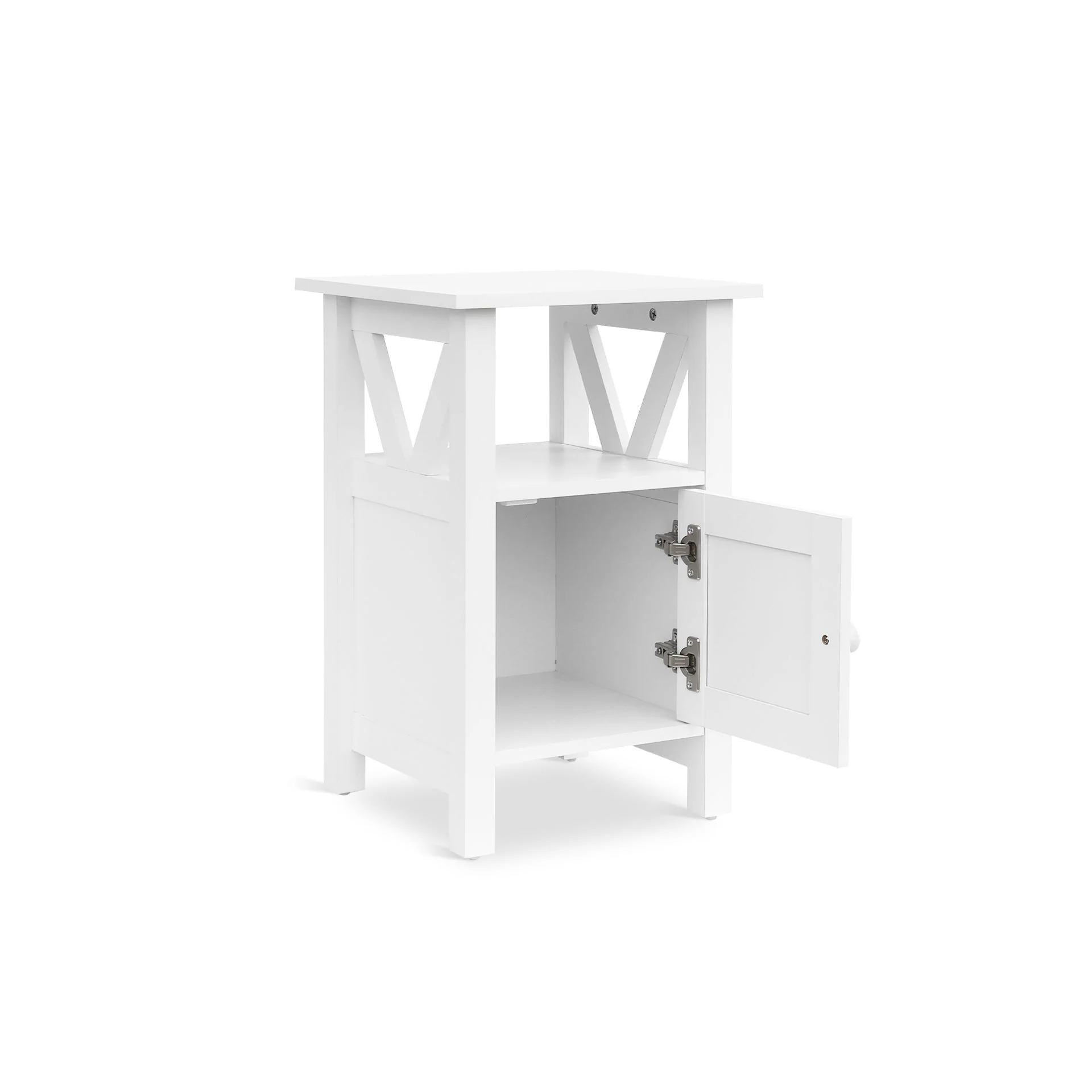 Wister 1 Door Storage Cabinet - White - Image 9